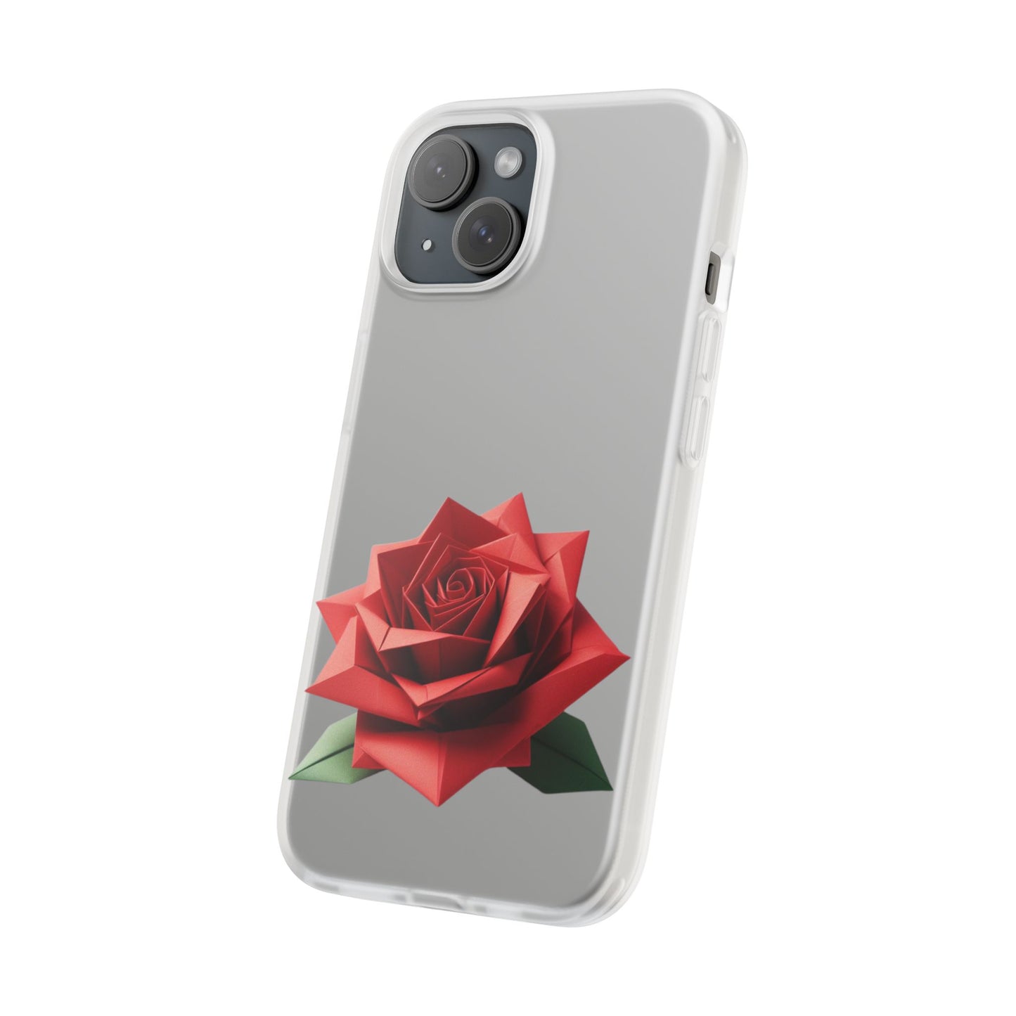 Origami Red Rose Flexi Cases