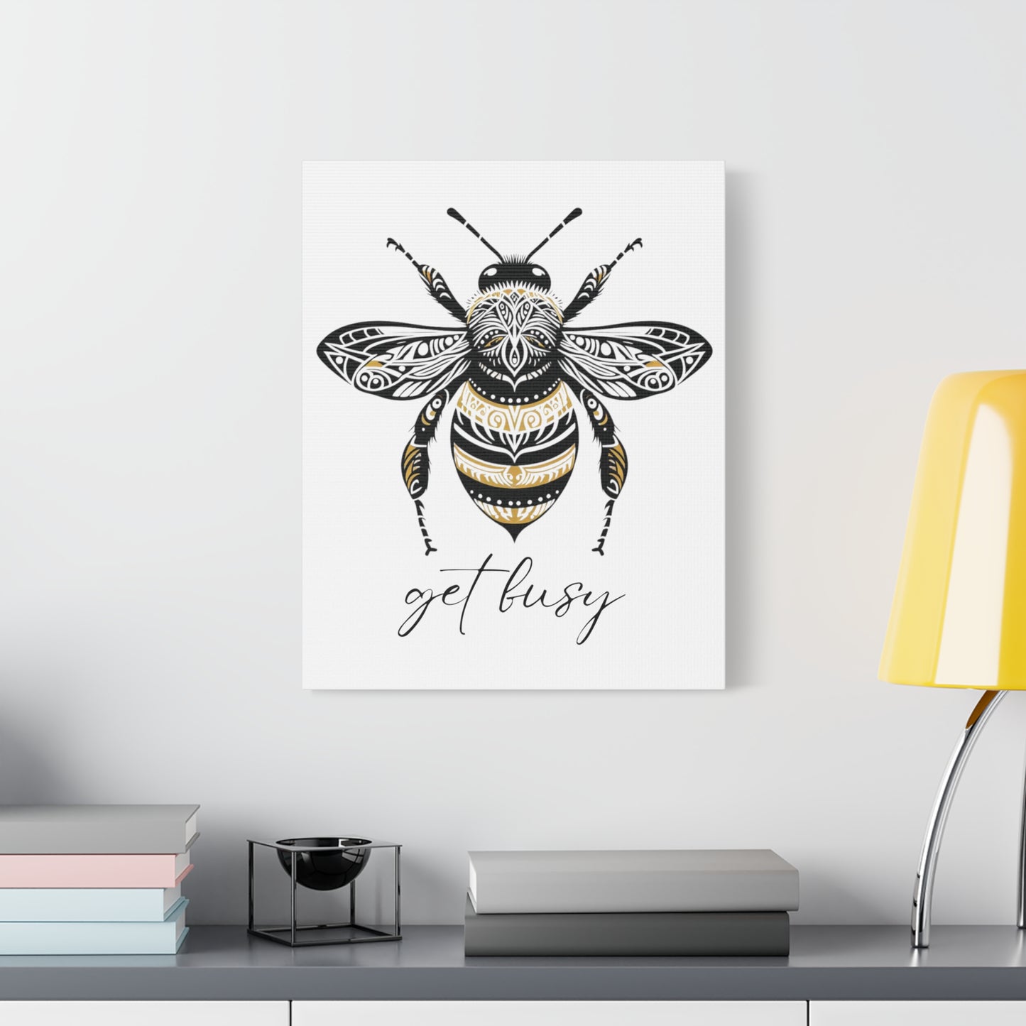 Get Busy Bee Classic Canvas - White