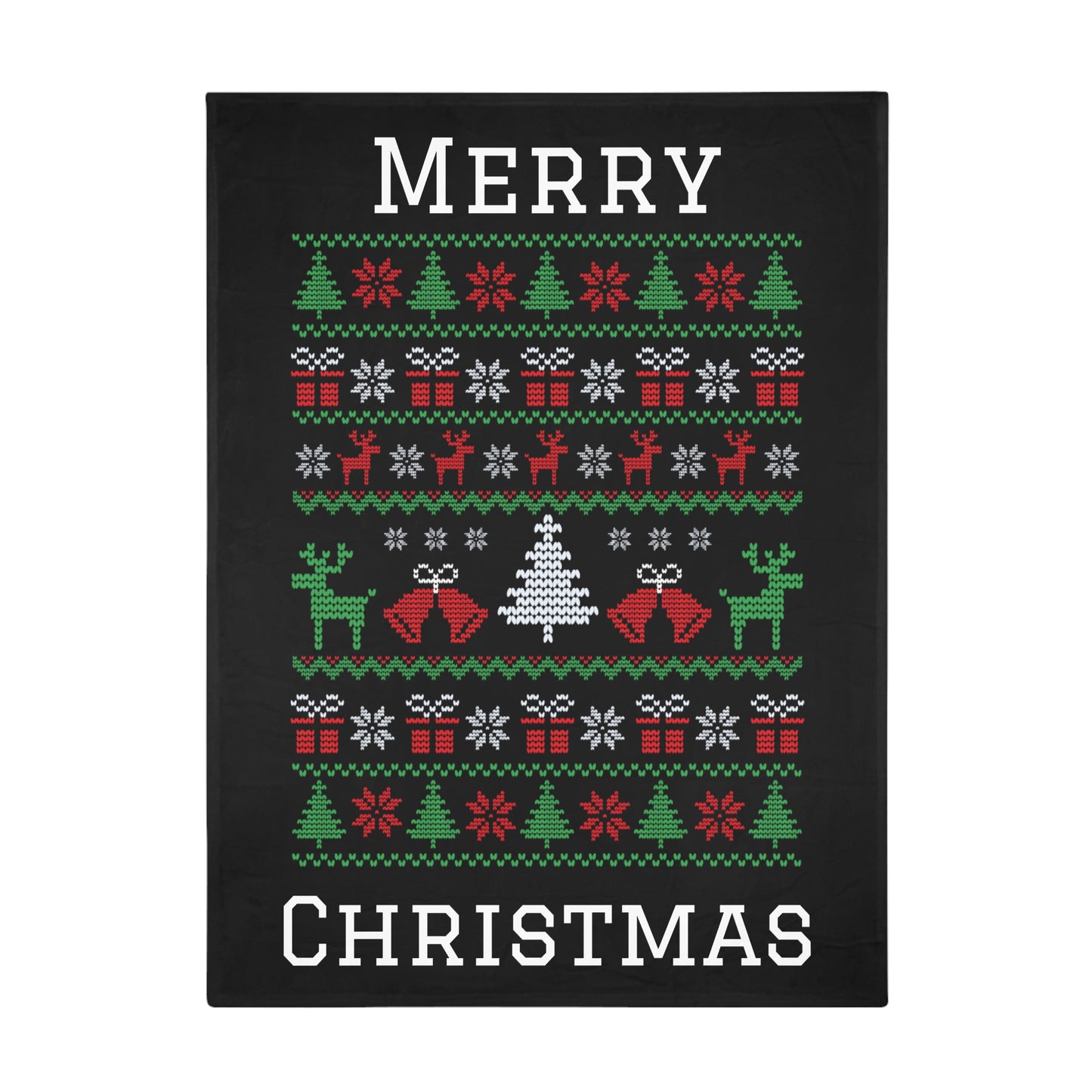 Ugly Christmas Sweater Plush Fleece Blanket #2