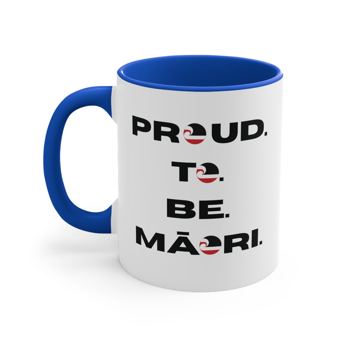 Proud. To. Be. Māori. Colorful Accent Mugs, 11oz (330 ml)