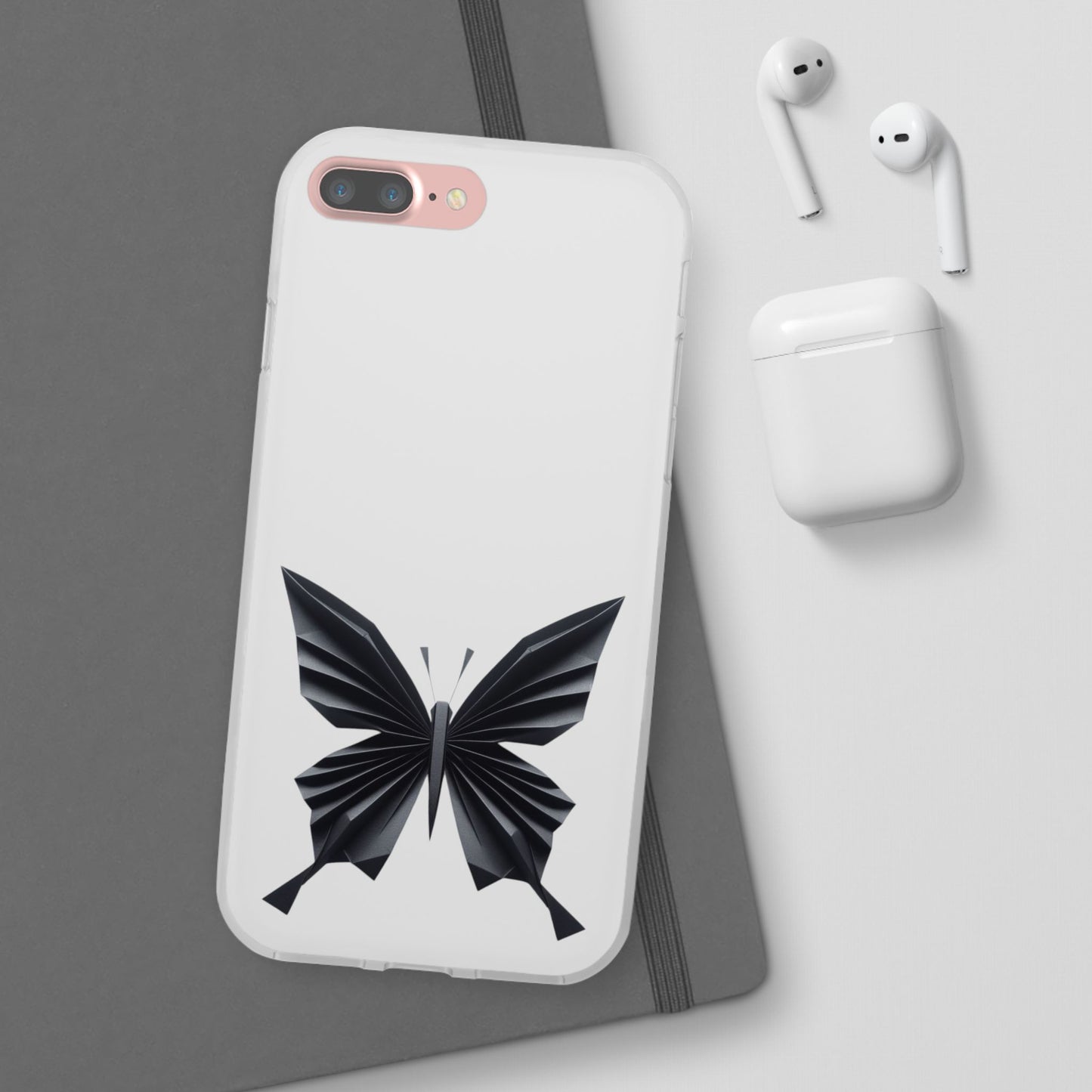 Origami Black Butterfly Flexi Cases