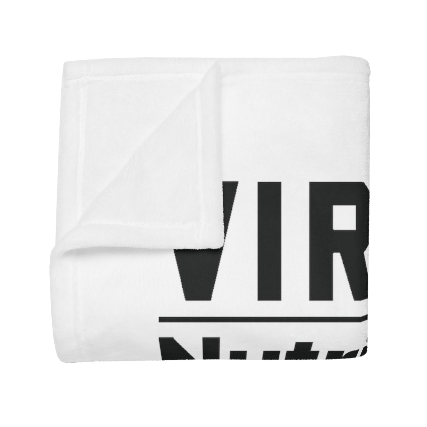 Virgo Nutrition Plush Fleece Blanket - white