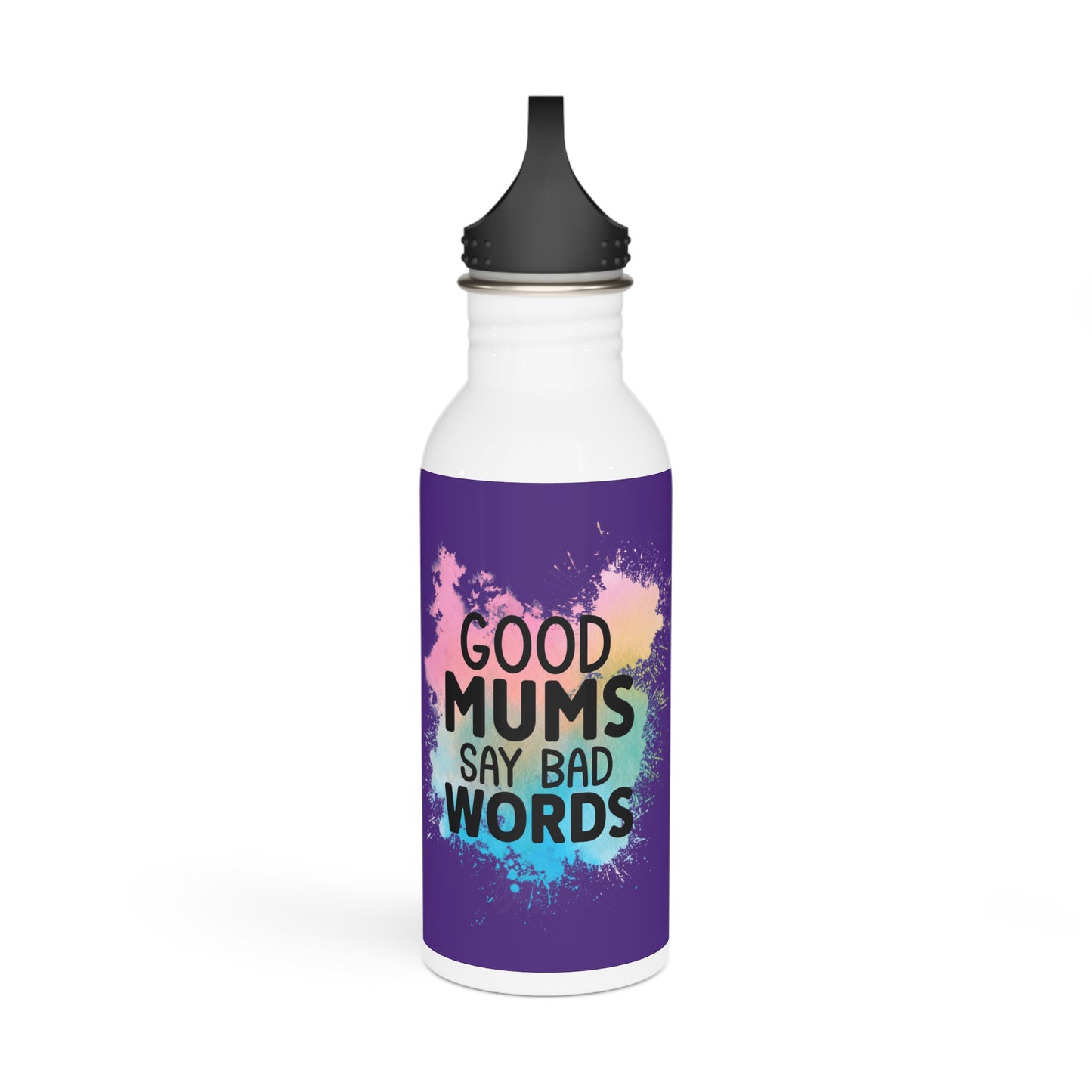 Good Mums Say Bad Words Stylish Stainless Steel Water Bottle - Eco-Friendly, Durable, Perfect for On-the-Go - Purple