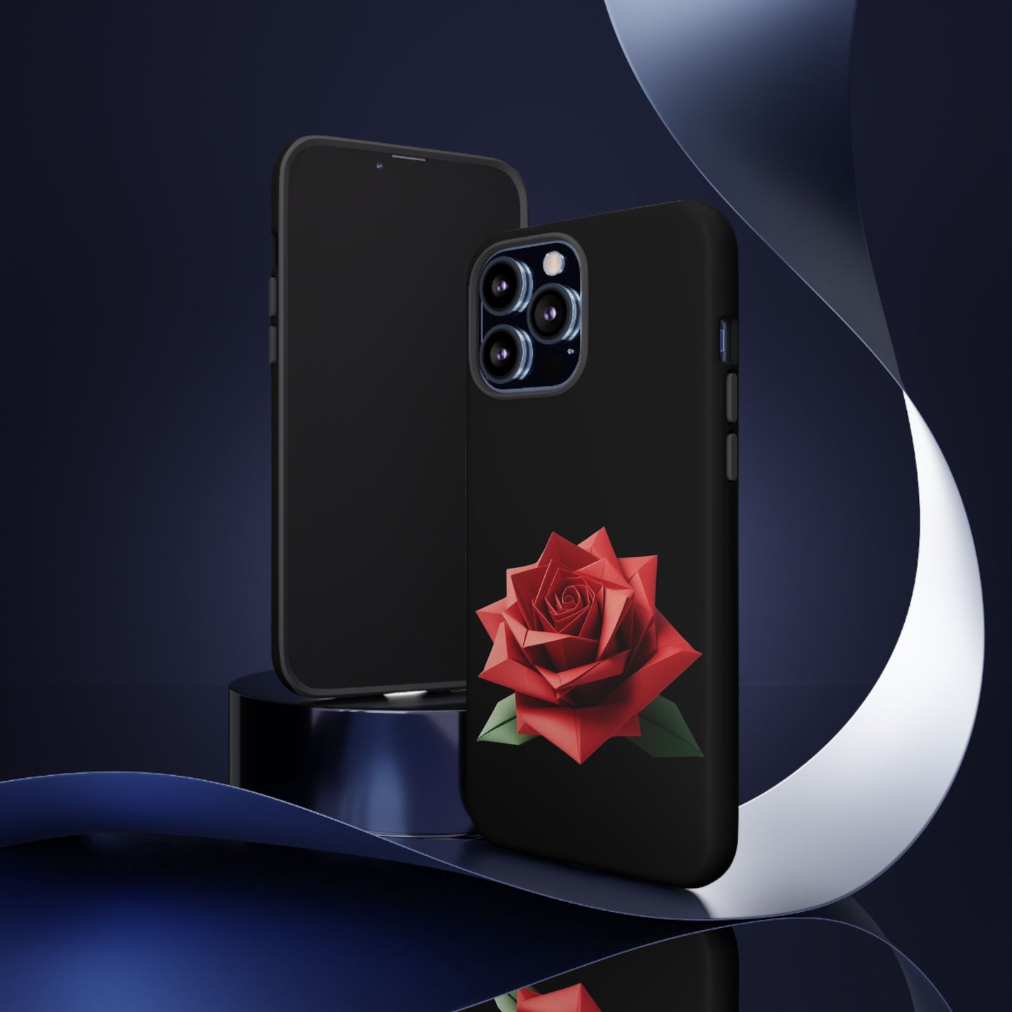 Origami Red Rose Tough Cases iPhone/Google/Samsung