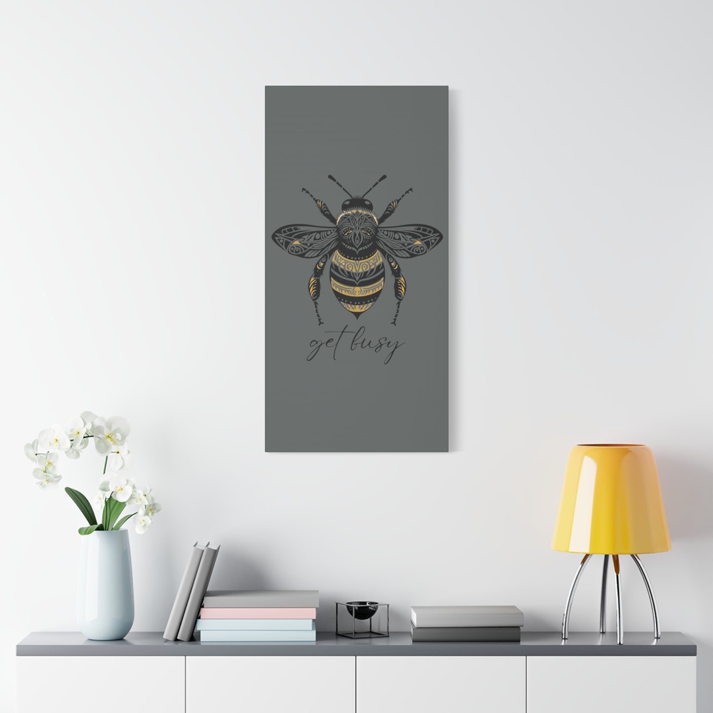 Get Busy Bee Classic Canvas - Grey