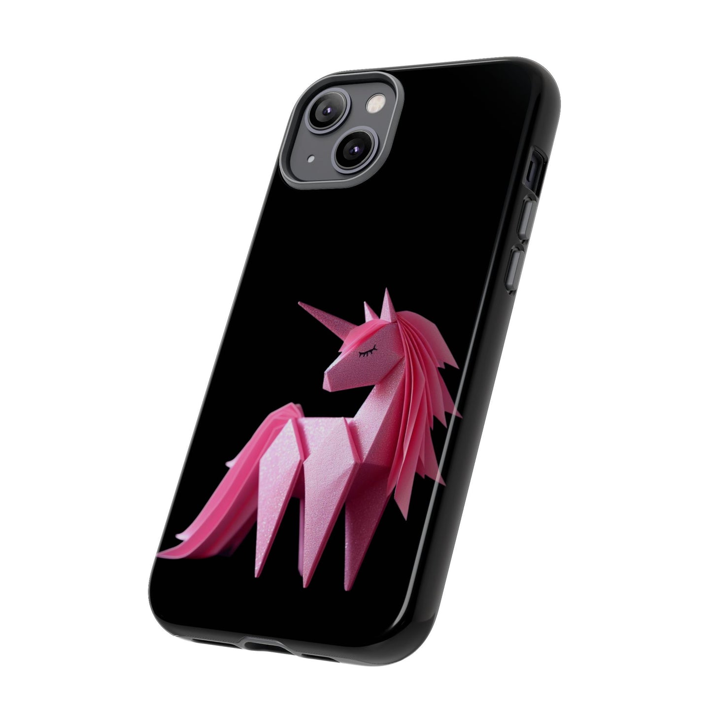 Origami Pink Unicorn Tough Cases iPhone/Google/Samsung