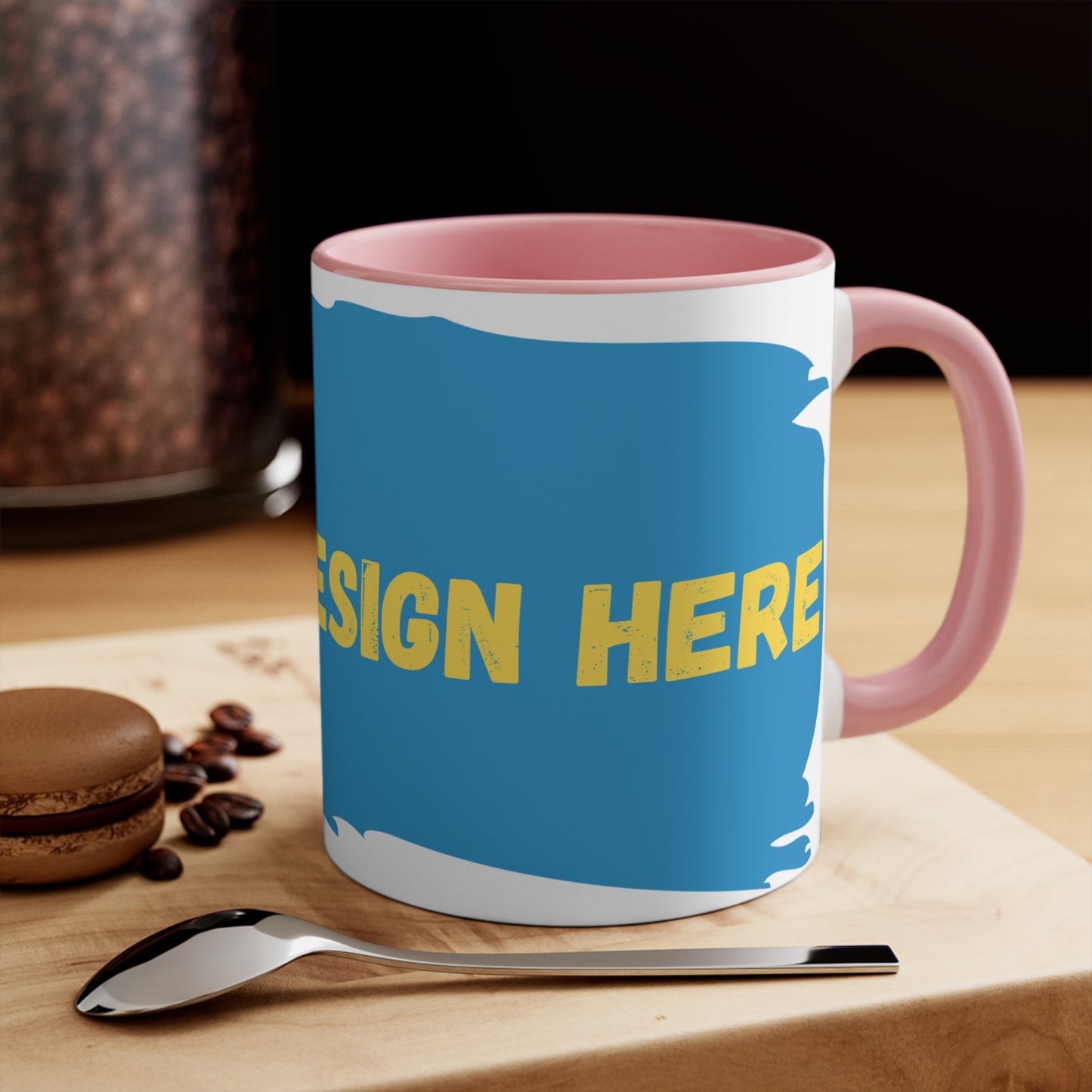 Customisable Colorful Accent Mugs, 11oz