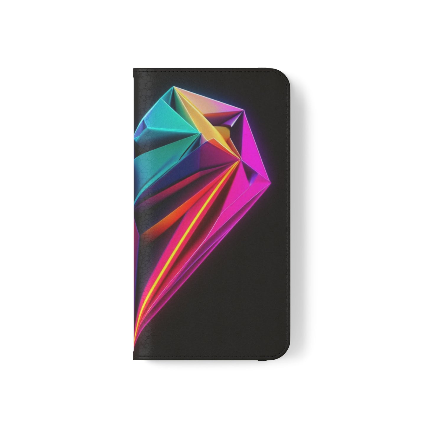 Origami Neon Heart Flip Cases - iPhone/Samsung