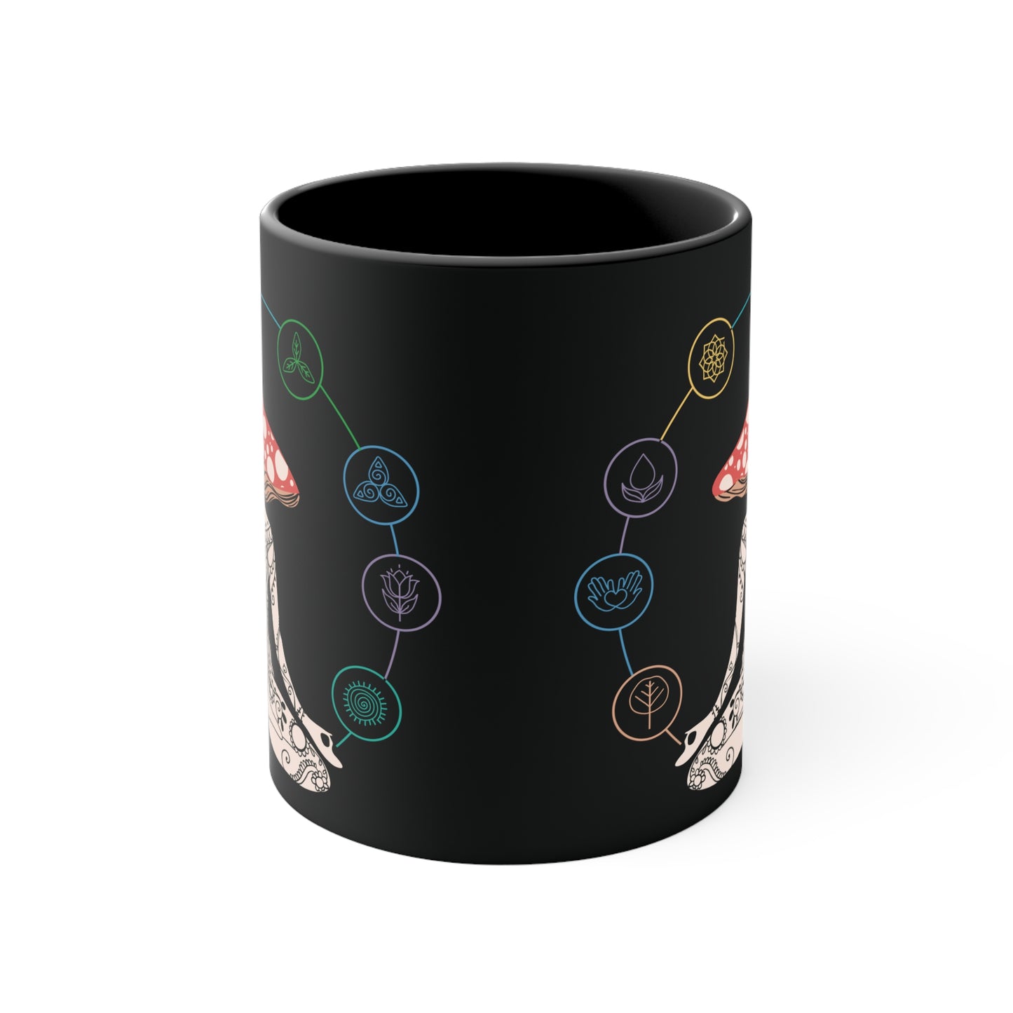 Trippin' Color Accent Mug 11oz - Zen Meditation Gift