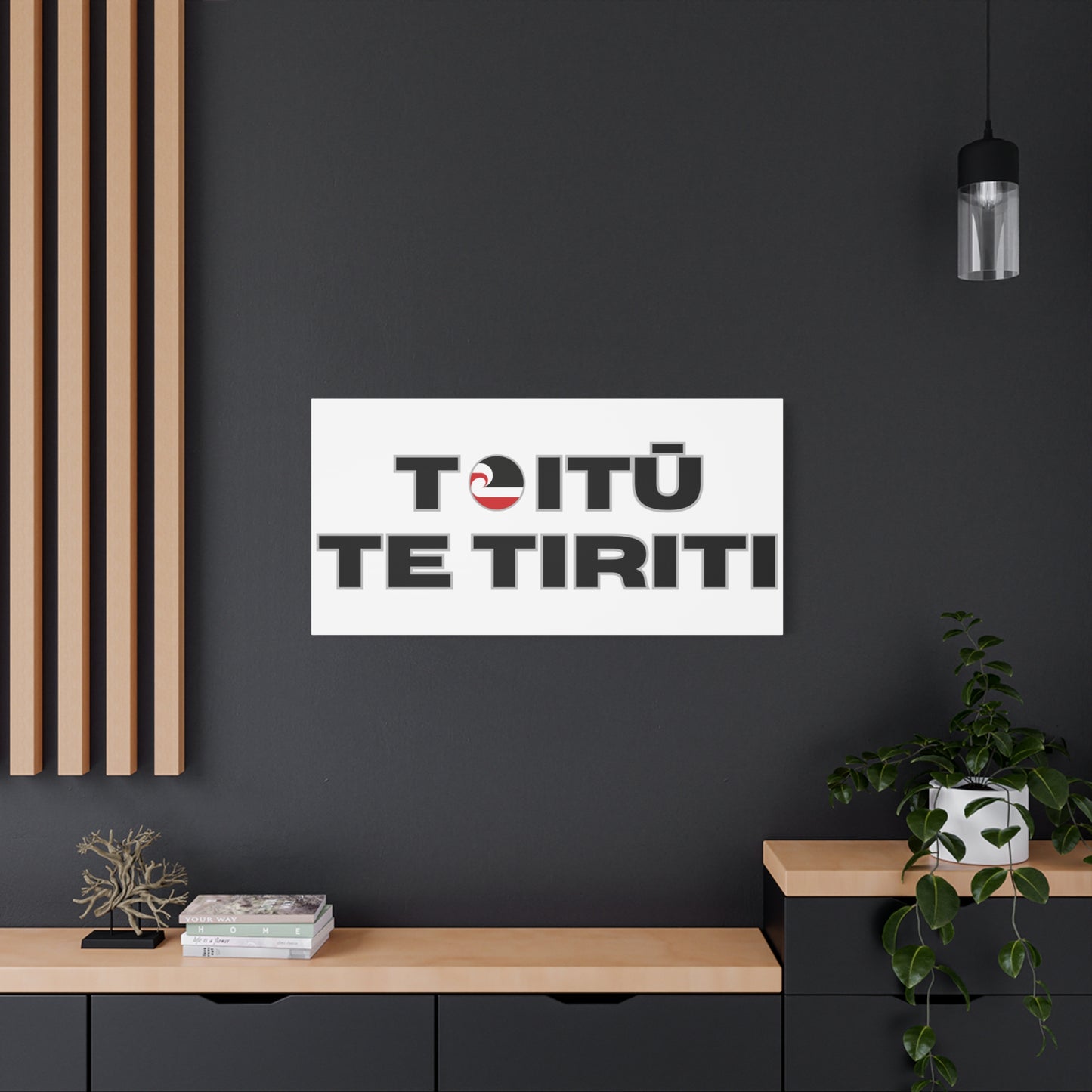 Toitū Te Tiriti Classic Canvas - White