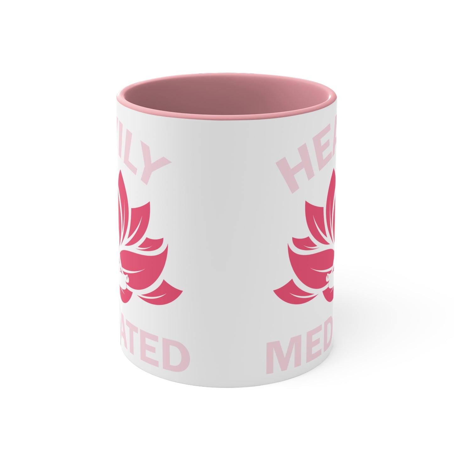 Heavily Meditated Color Accent Mug 11oz - Zen Meditation Gift