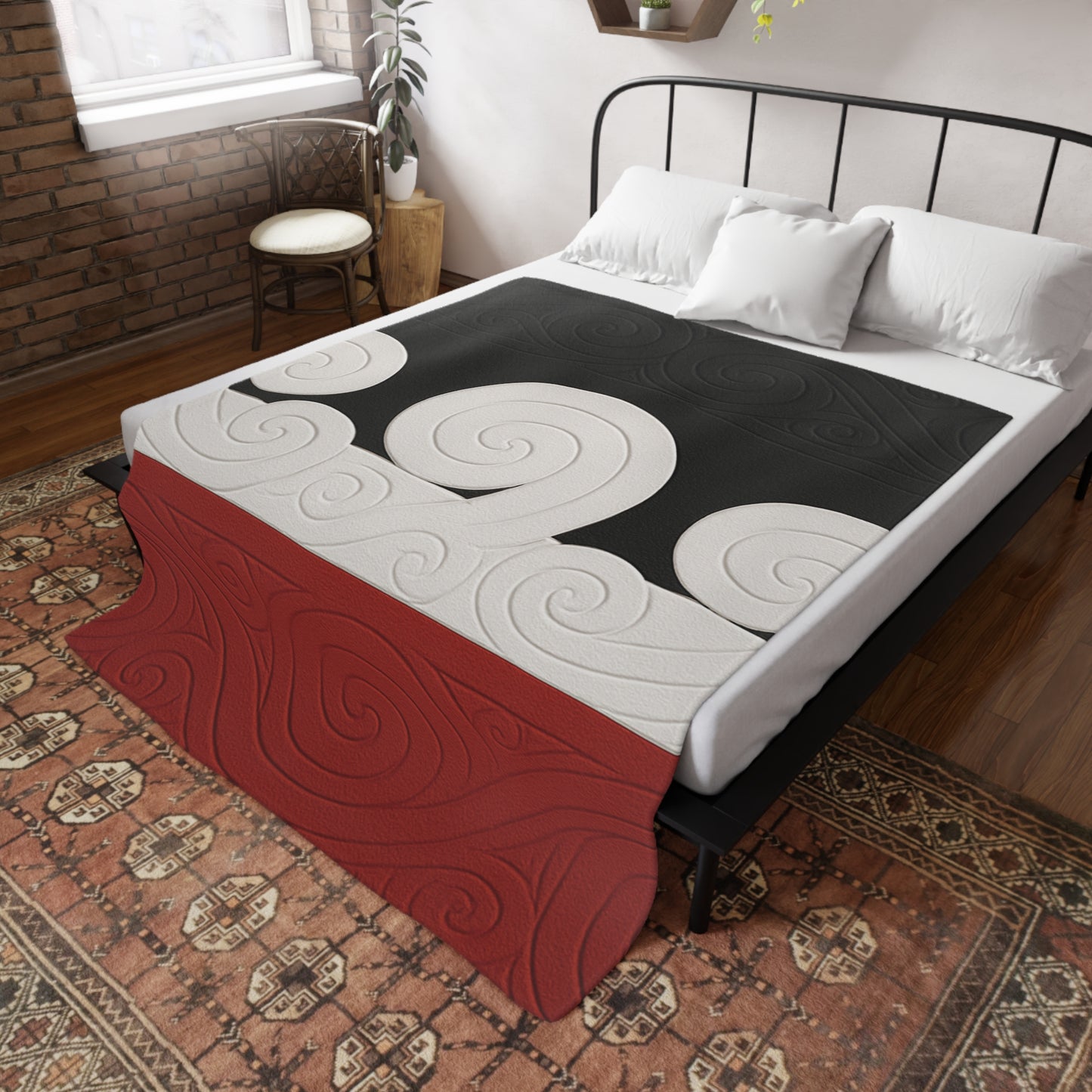 Mana Motuhake #2 Plush Fleece Blanket