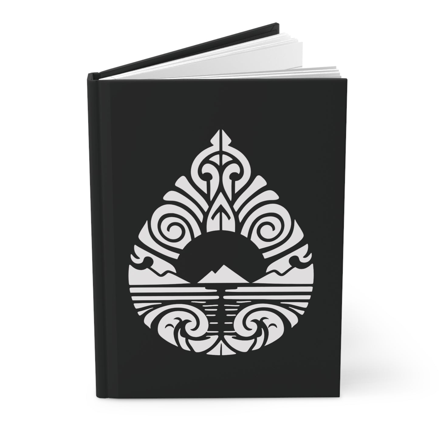 Teardrop Mountain Hardcover Journal Matte - black