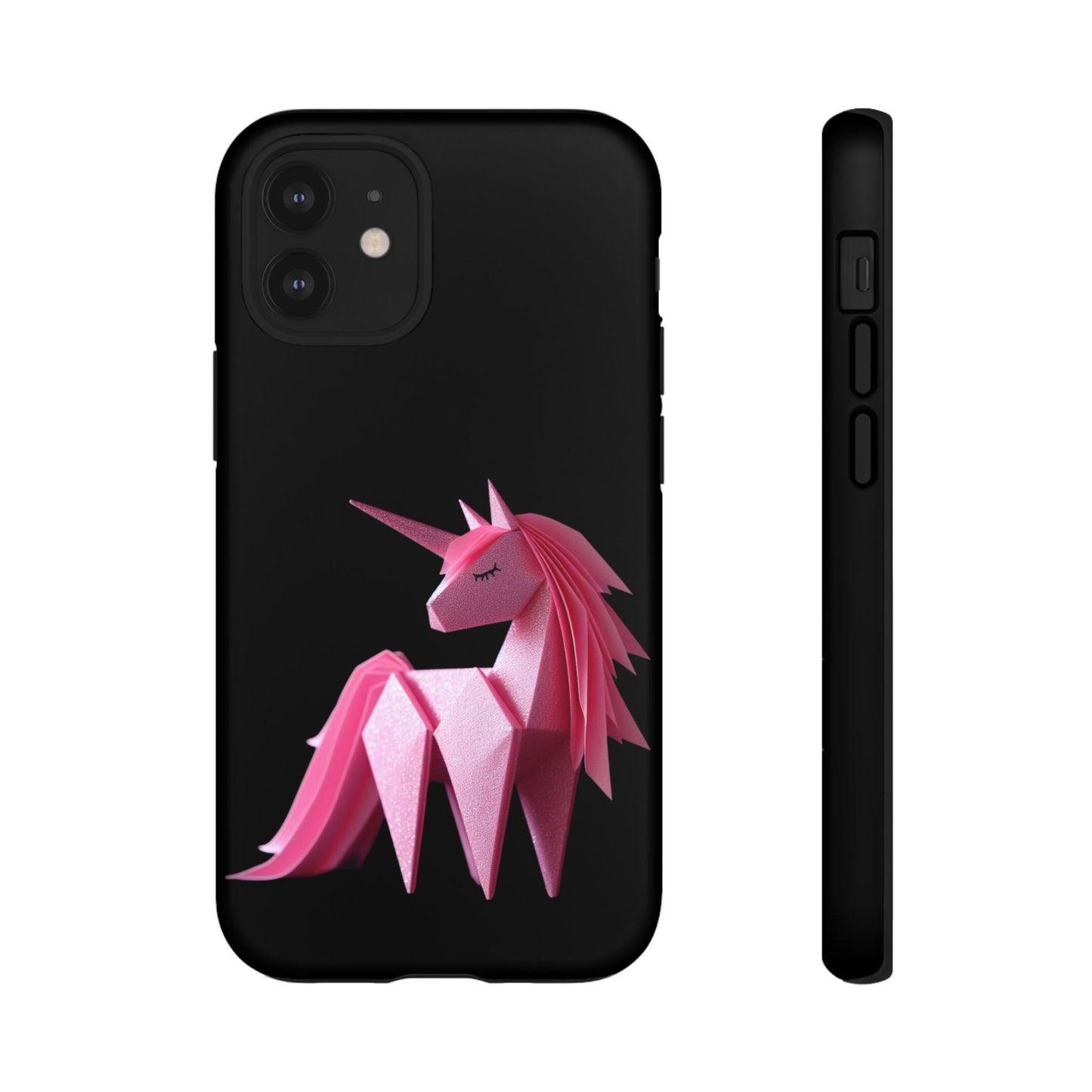 Origami Pink Unicorn Tough Cases iPhone/Google/Samsung