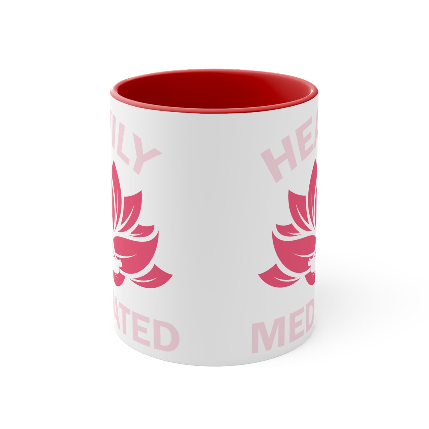 Heavily Meditated Color Accent Mug 11oz - Zen Meditation Gift