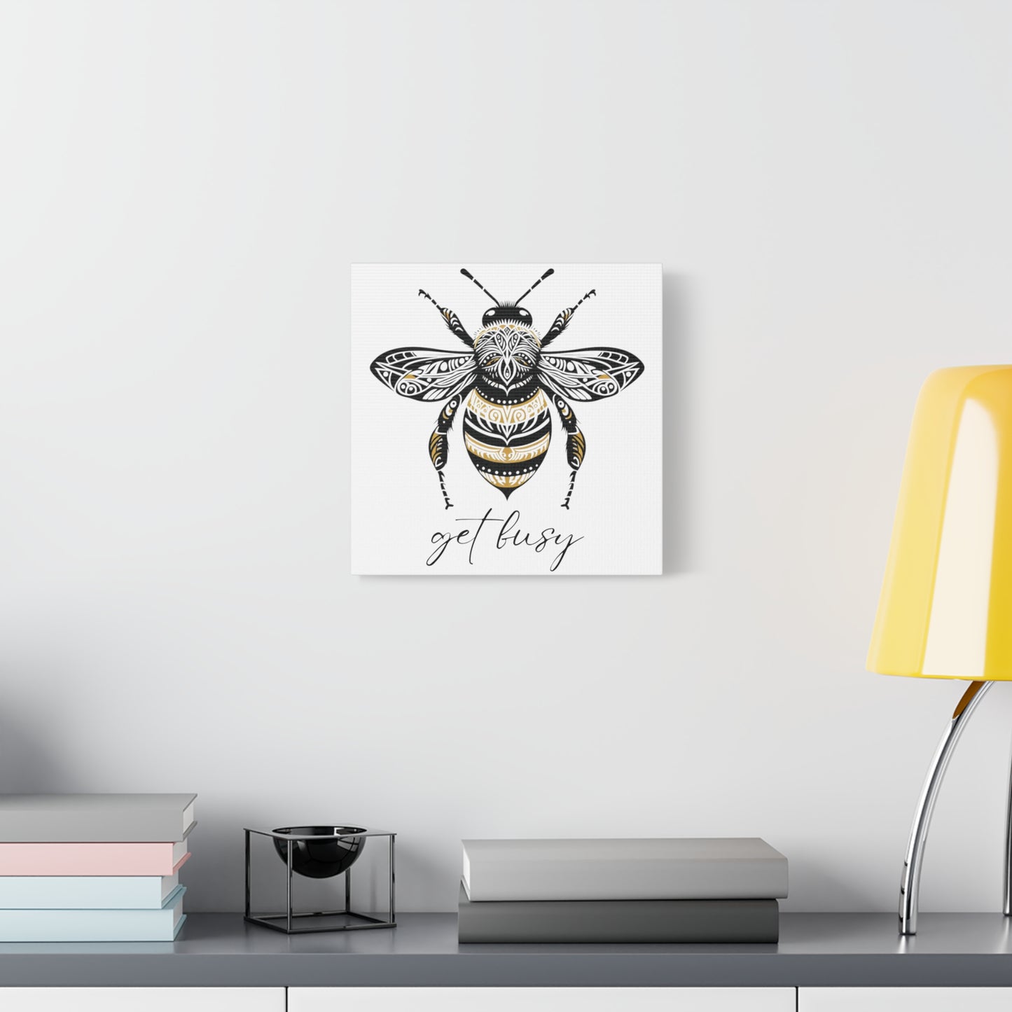 Get Busy Bee Classic Canvas - White