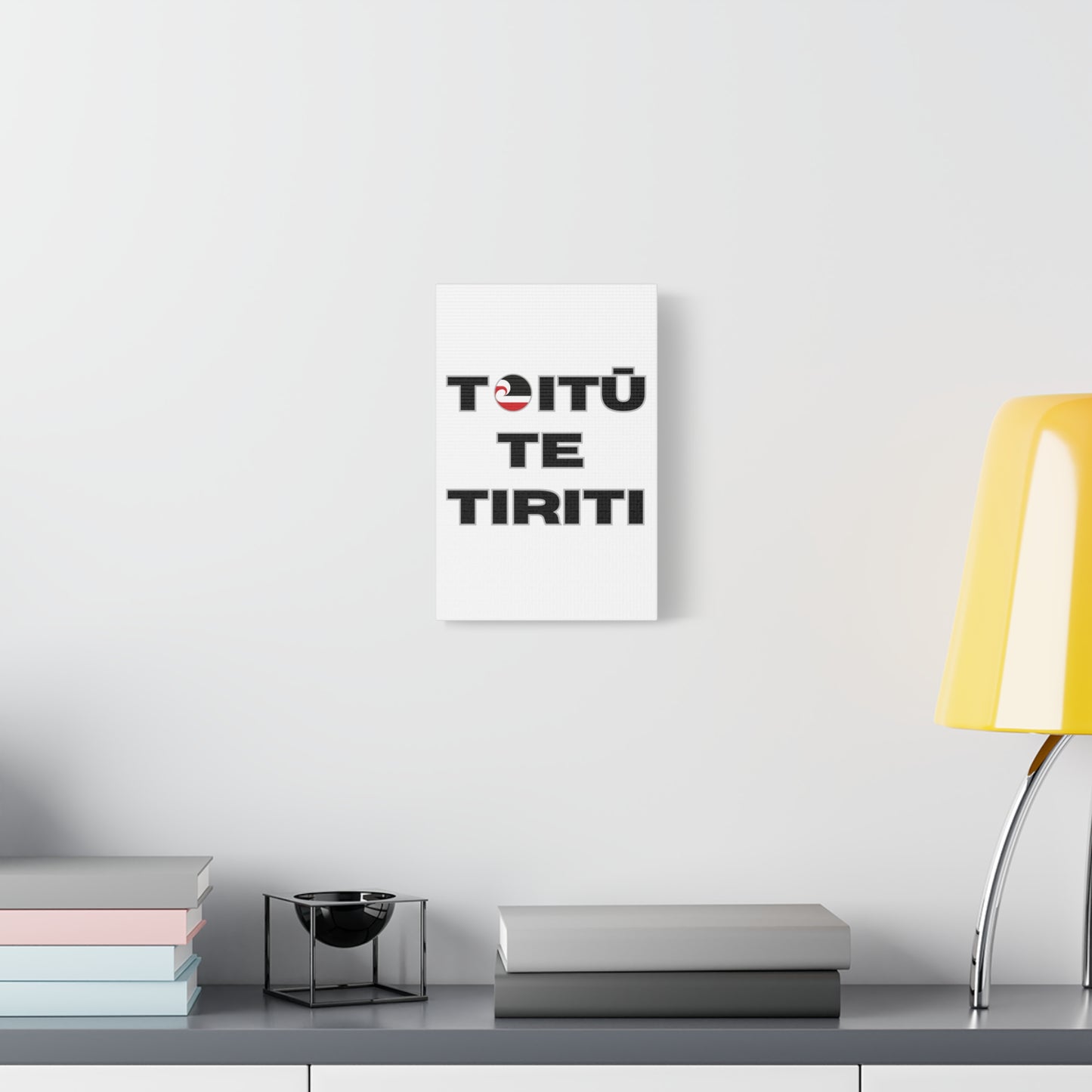 Toitū Te Tiriti Classic Canvas - White