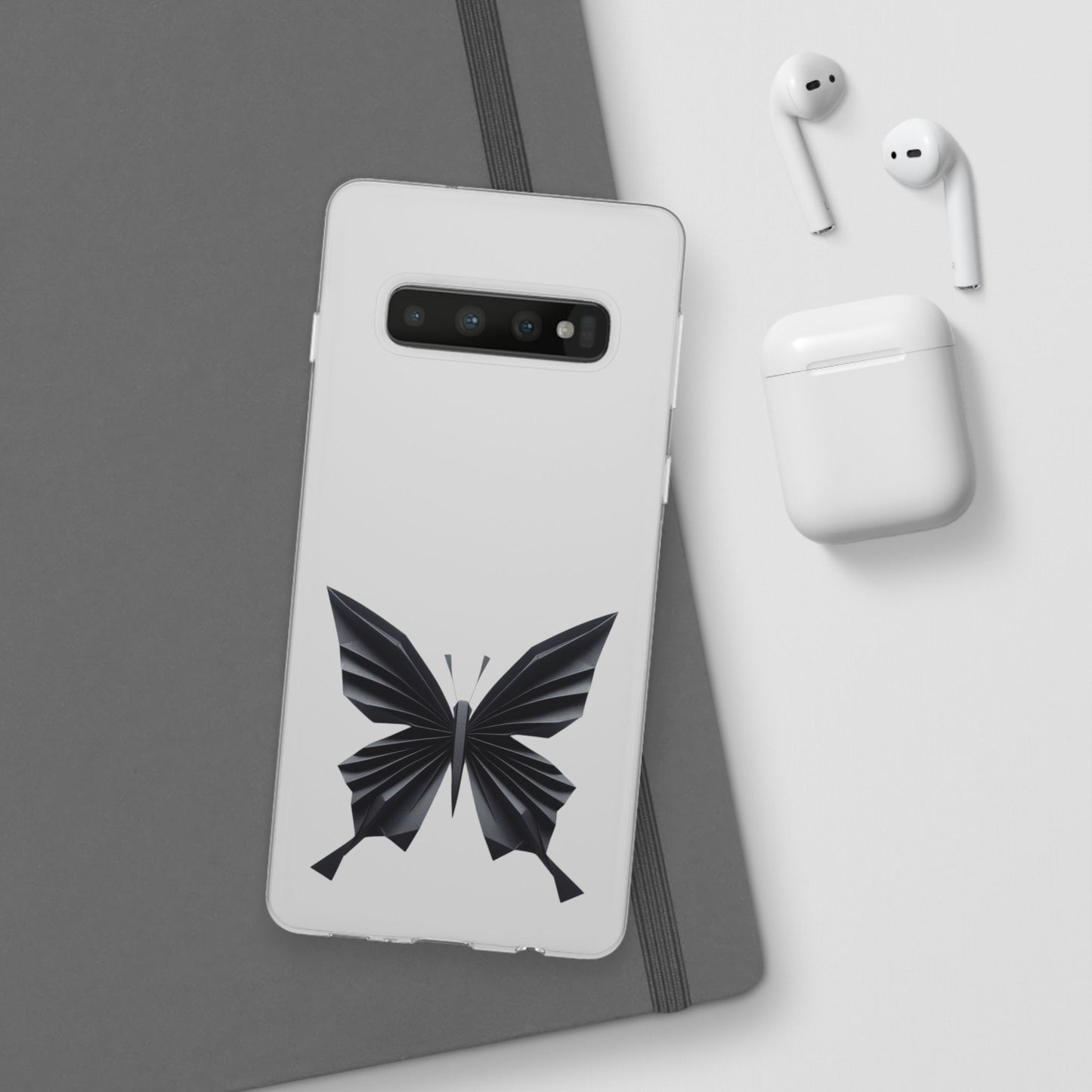 Origami Black Butterfly Flexi Cases