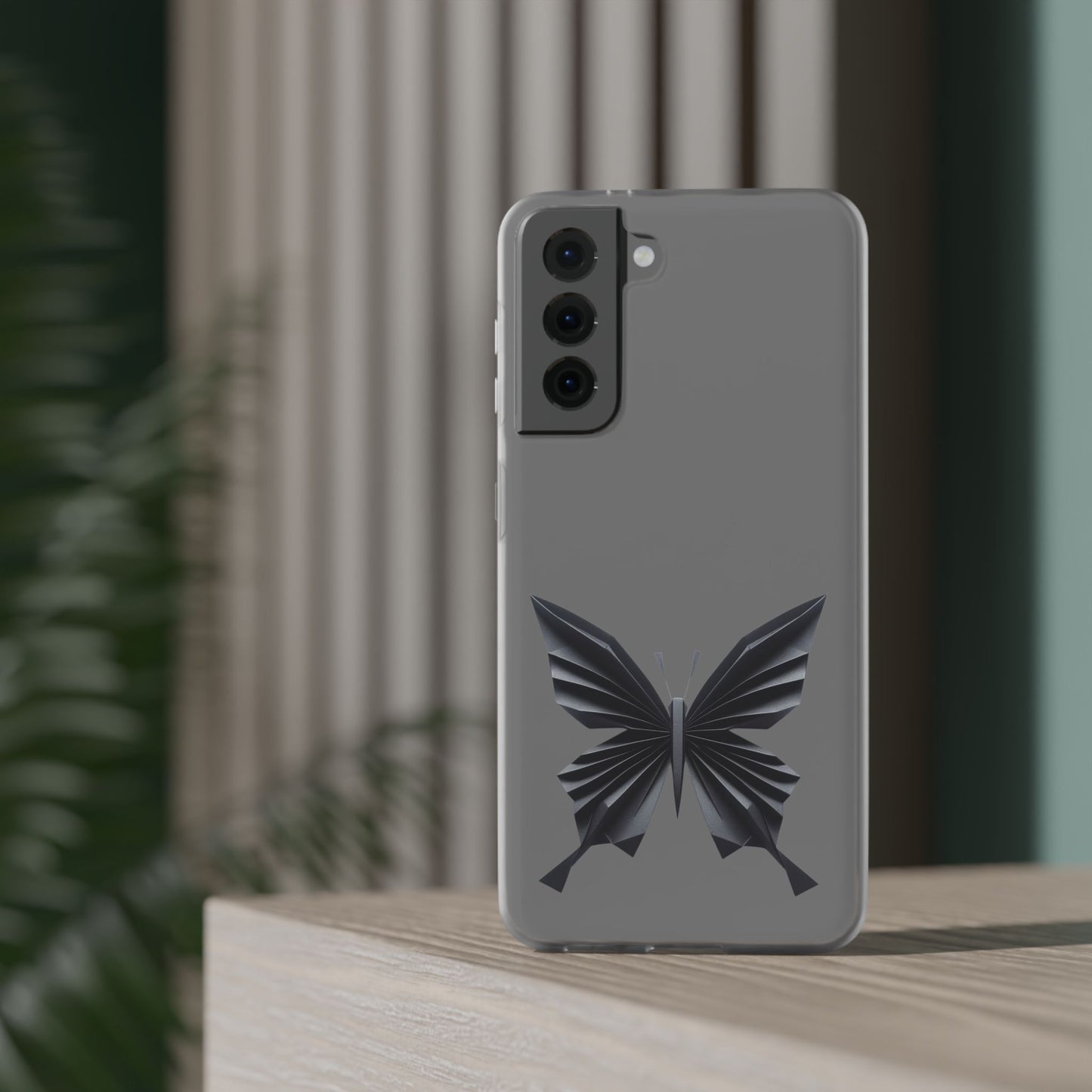 Origami Black Butterfly Flexi Cases