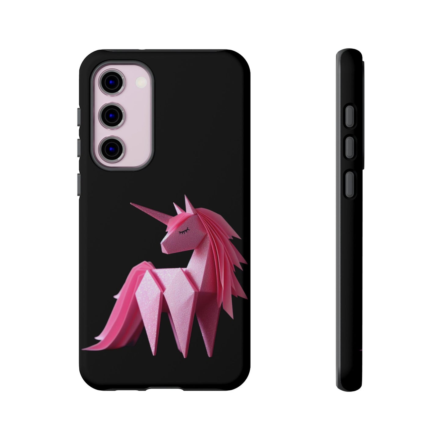 Origami Pink Unicorn Tough Cases iPhone/Google/Samsung