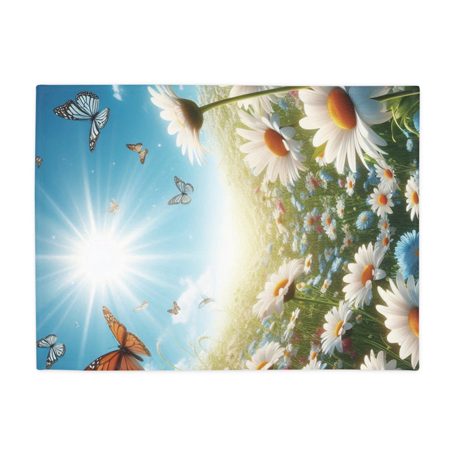 Daisies #2 Plush Fleece Blanket