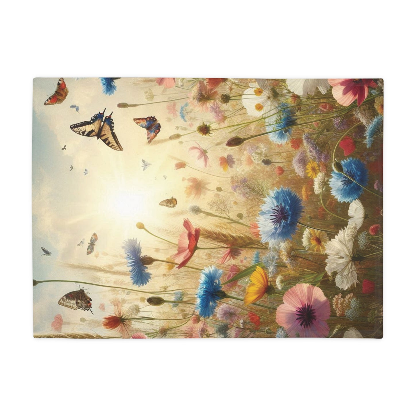 Wild Flowers #3 Plush Fleece Blanket