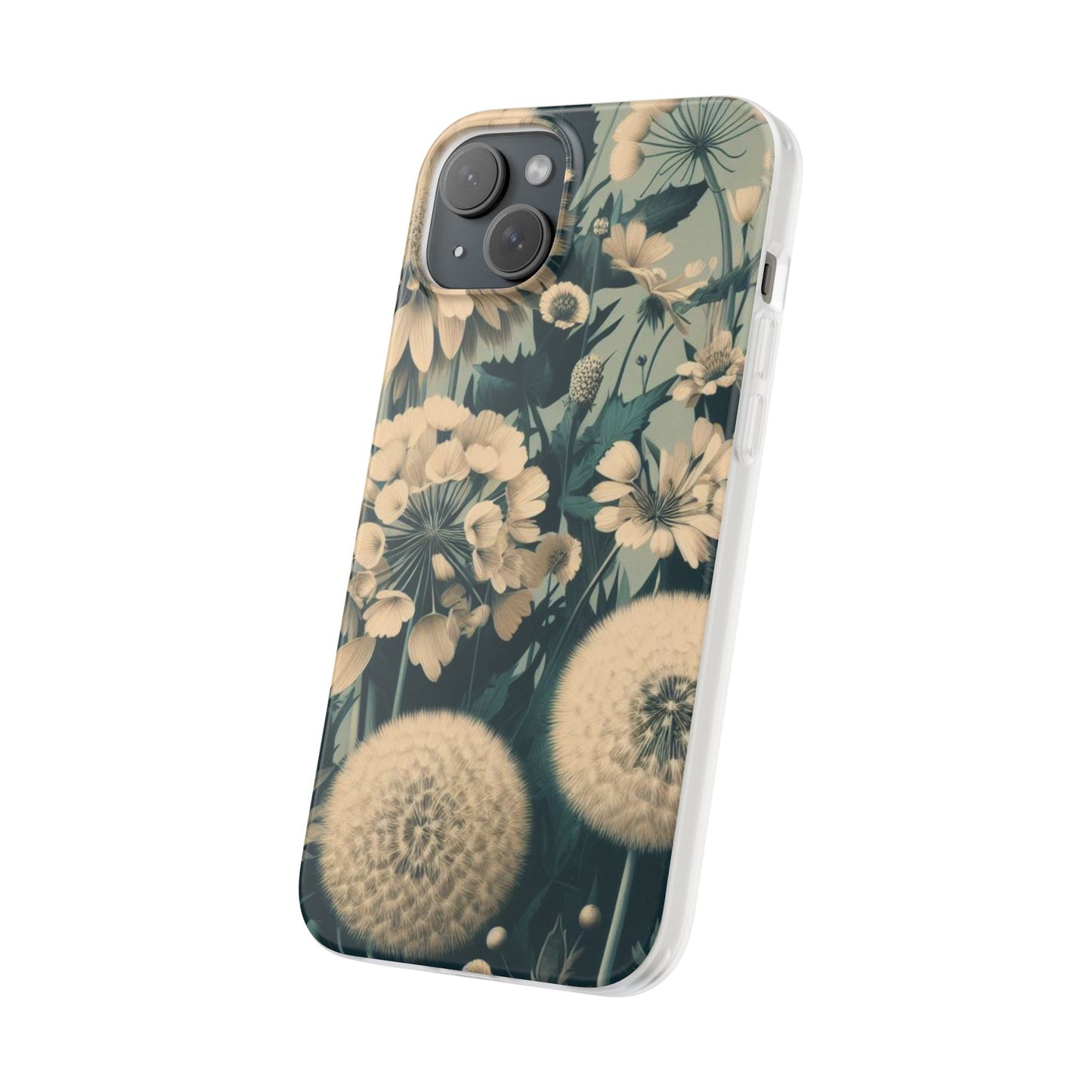 Blue & Cream Flowers Flexi Cases