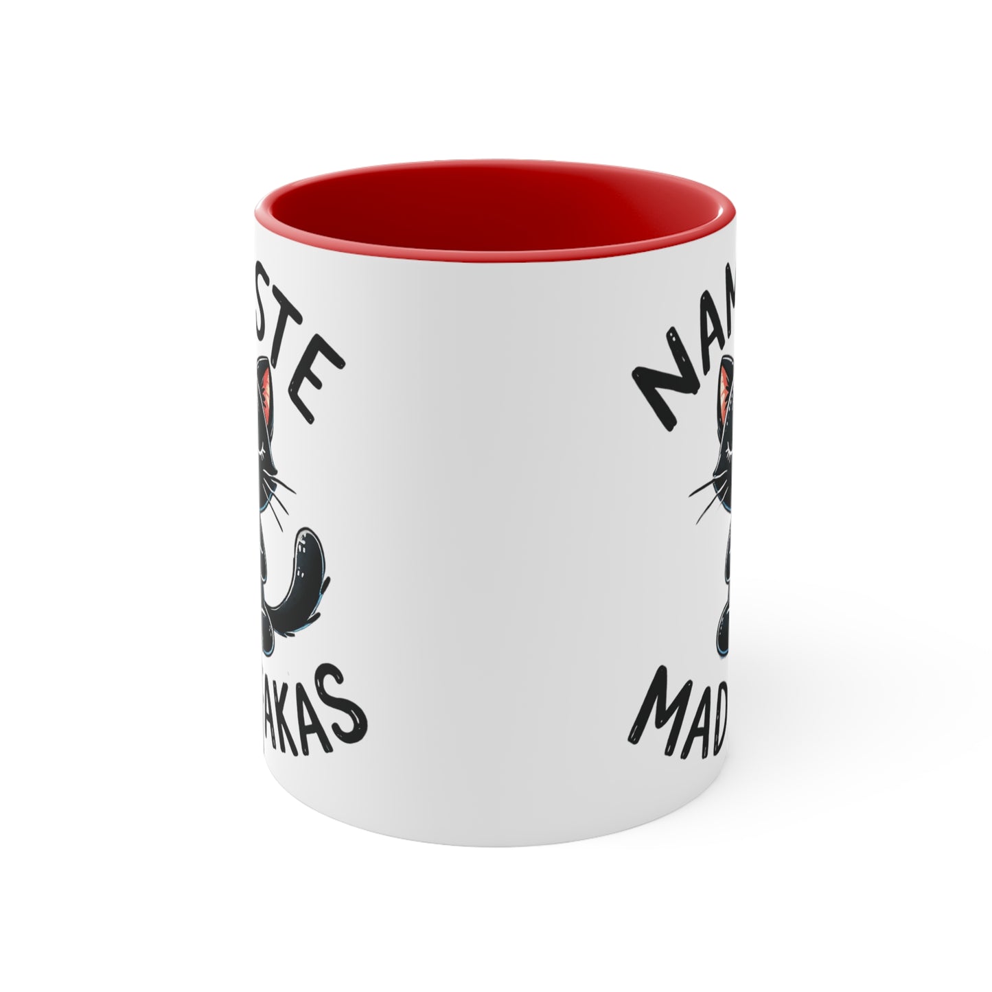 Namaste Madafakas Color Accent Mug 11oz - Zen Meditation Gift