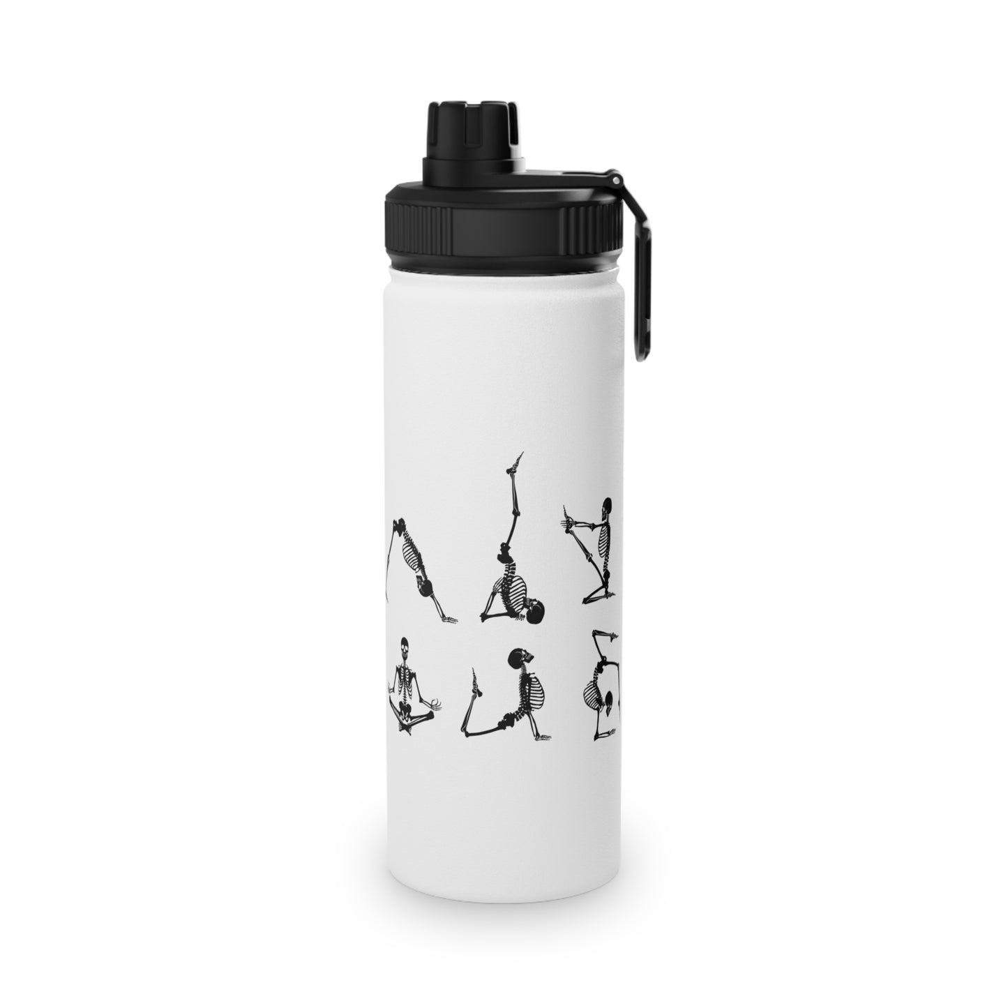 Skeleton Yoga Stainless Steel Water Bottle - # Sizes