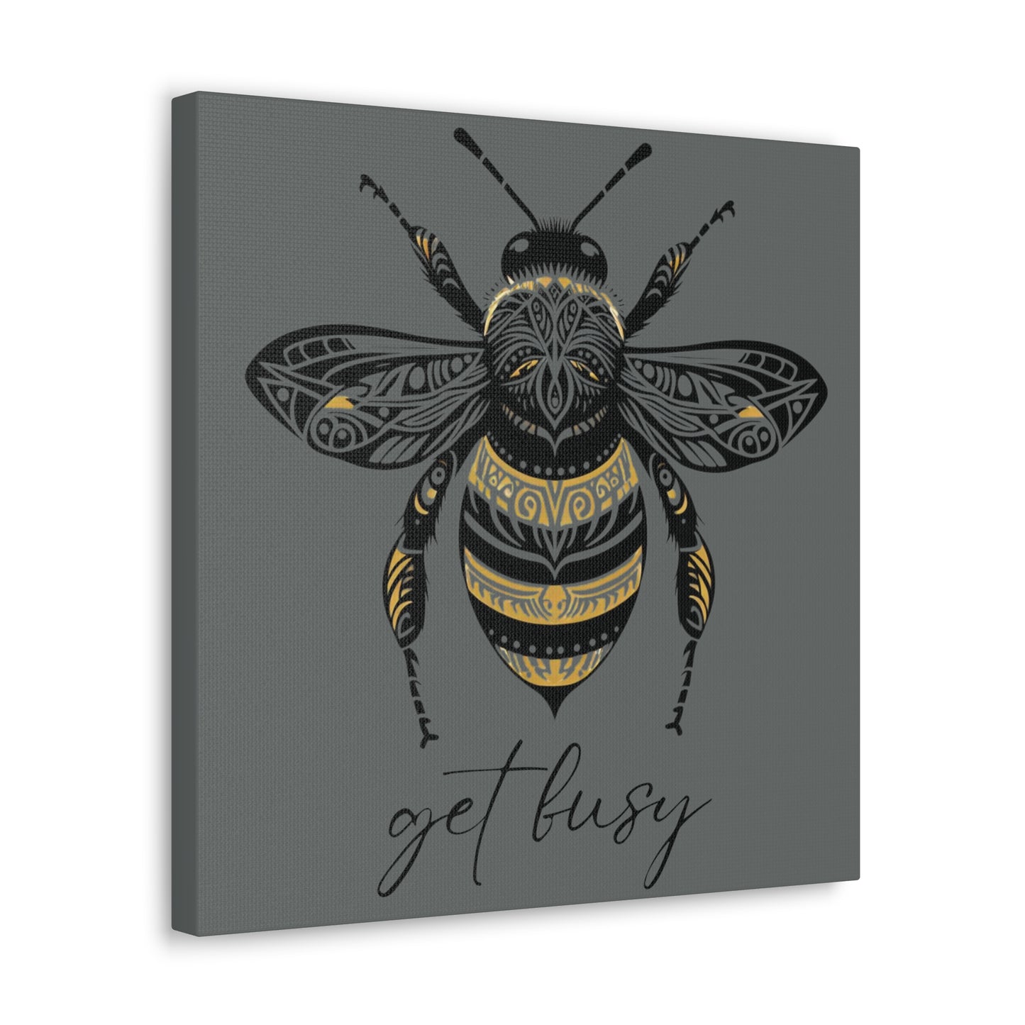 Get Busy Bee Classic Canvas - Grey