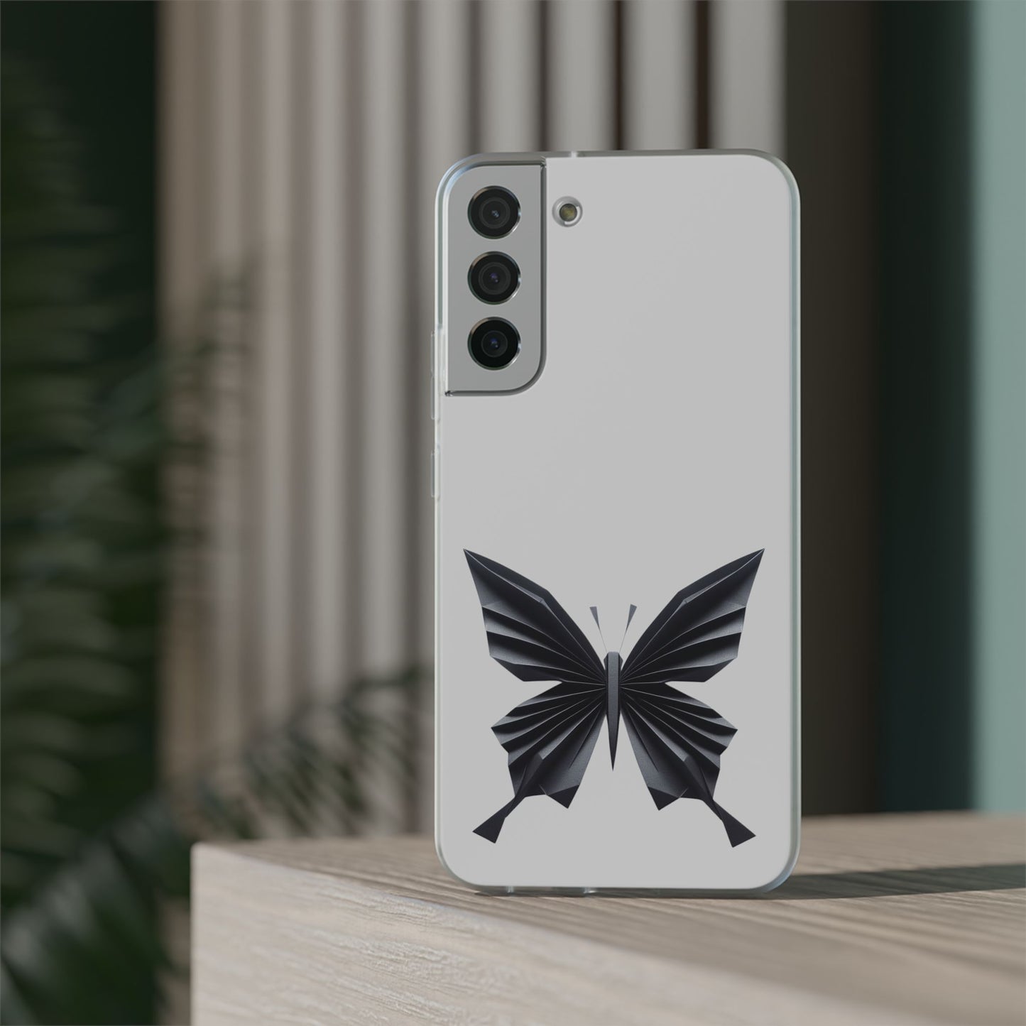 Origami Black Butterfly Flexi Cases