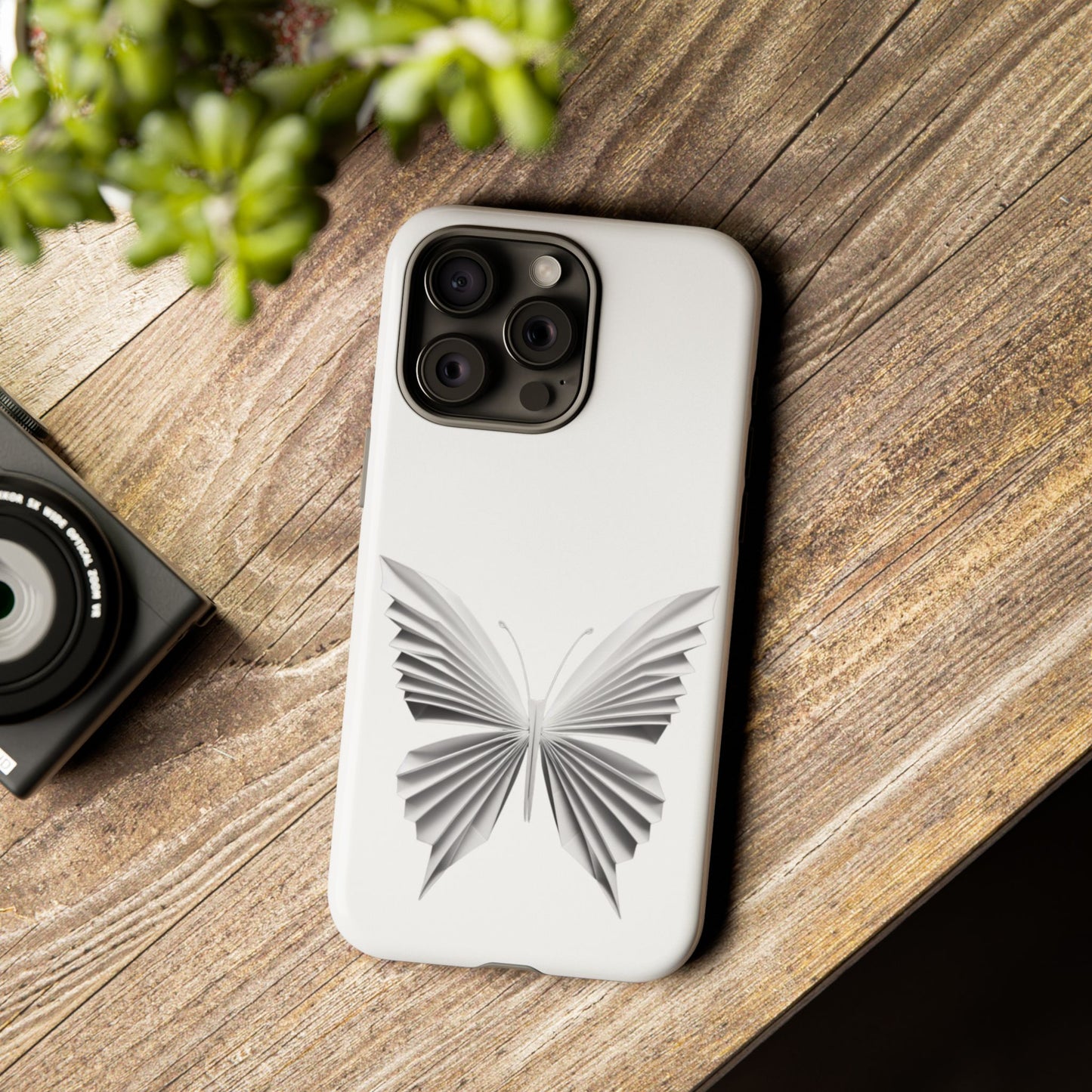 Origami White Butterfly Tough Cases iPhone/Google/Samsung