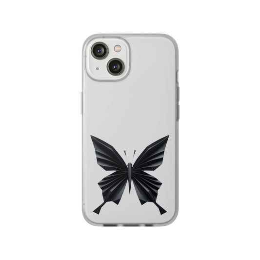 Origami Black Butterfly Flexi Cases