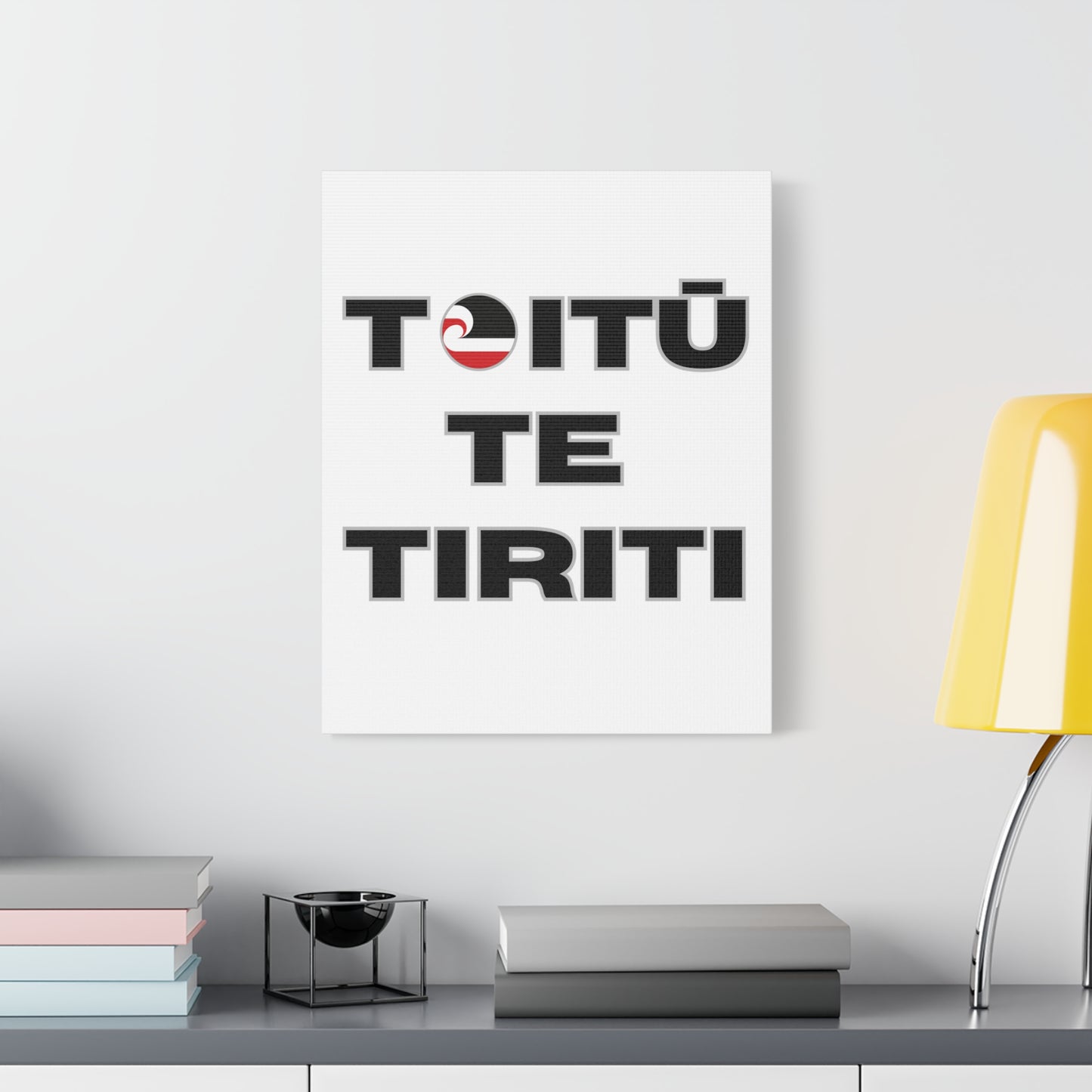 Toitū Te Tiriti Classic Canvas - White