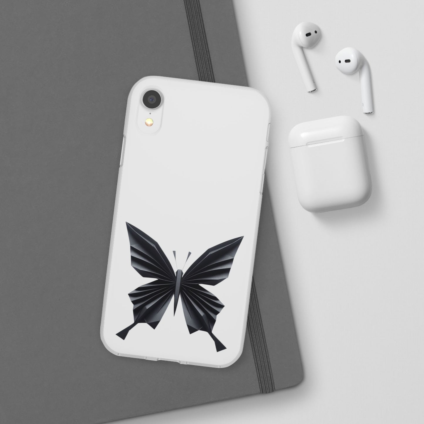 Origami Black Butterfly Flexi Cases