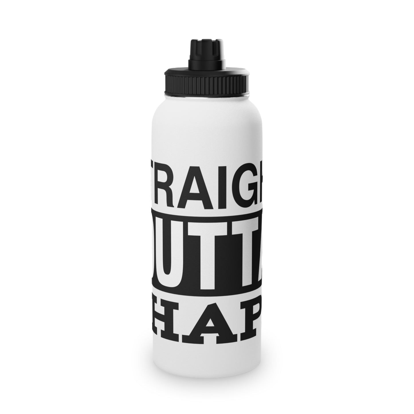 Straight Outta Shape Stainless Steel Sports Water Bottle - 3 sizes