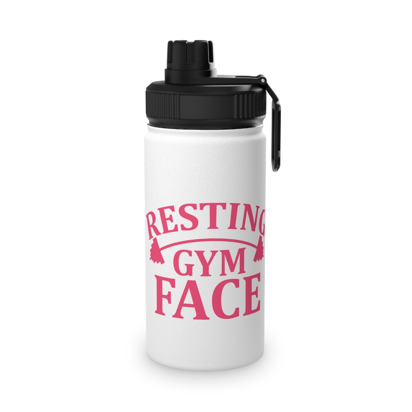 Resting Gym Face Stainless Steel Sports Water Bottle - 3 sizes