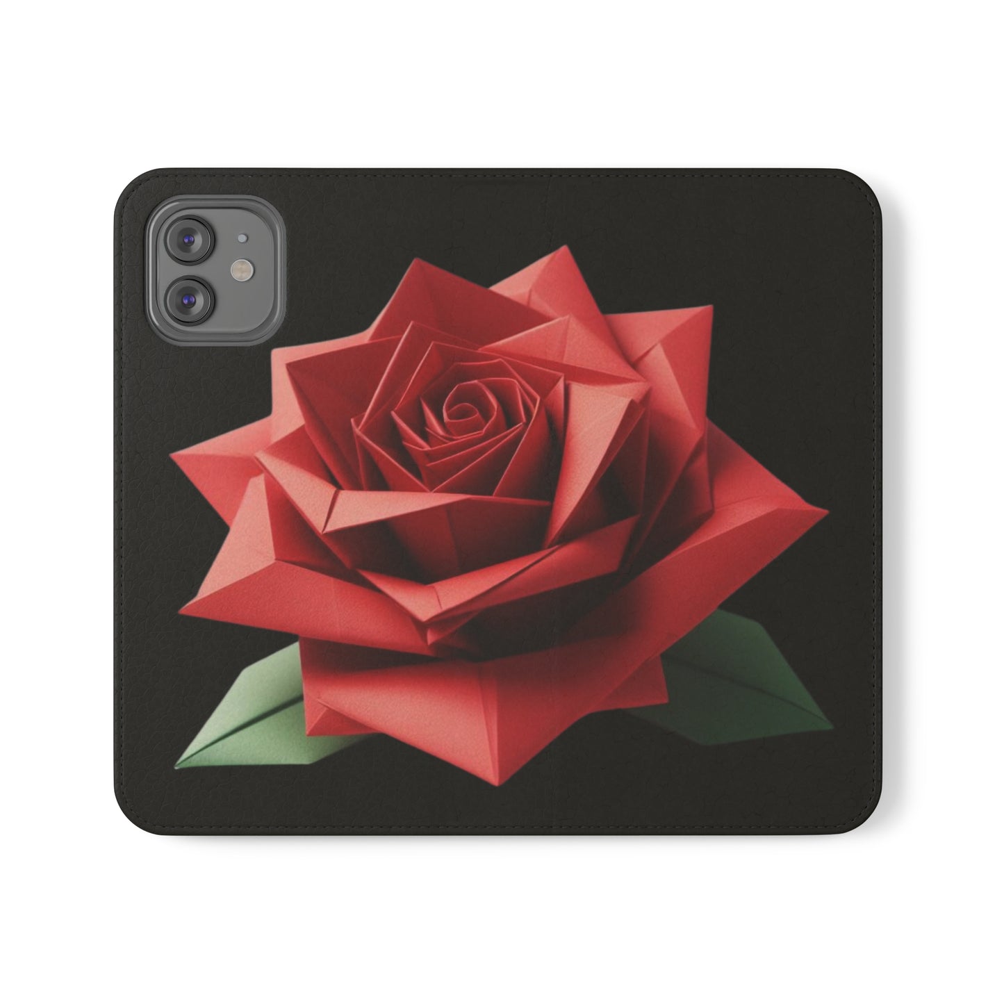 Origami Red Rose Flip Cases iPhone/Samsung