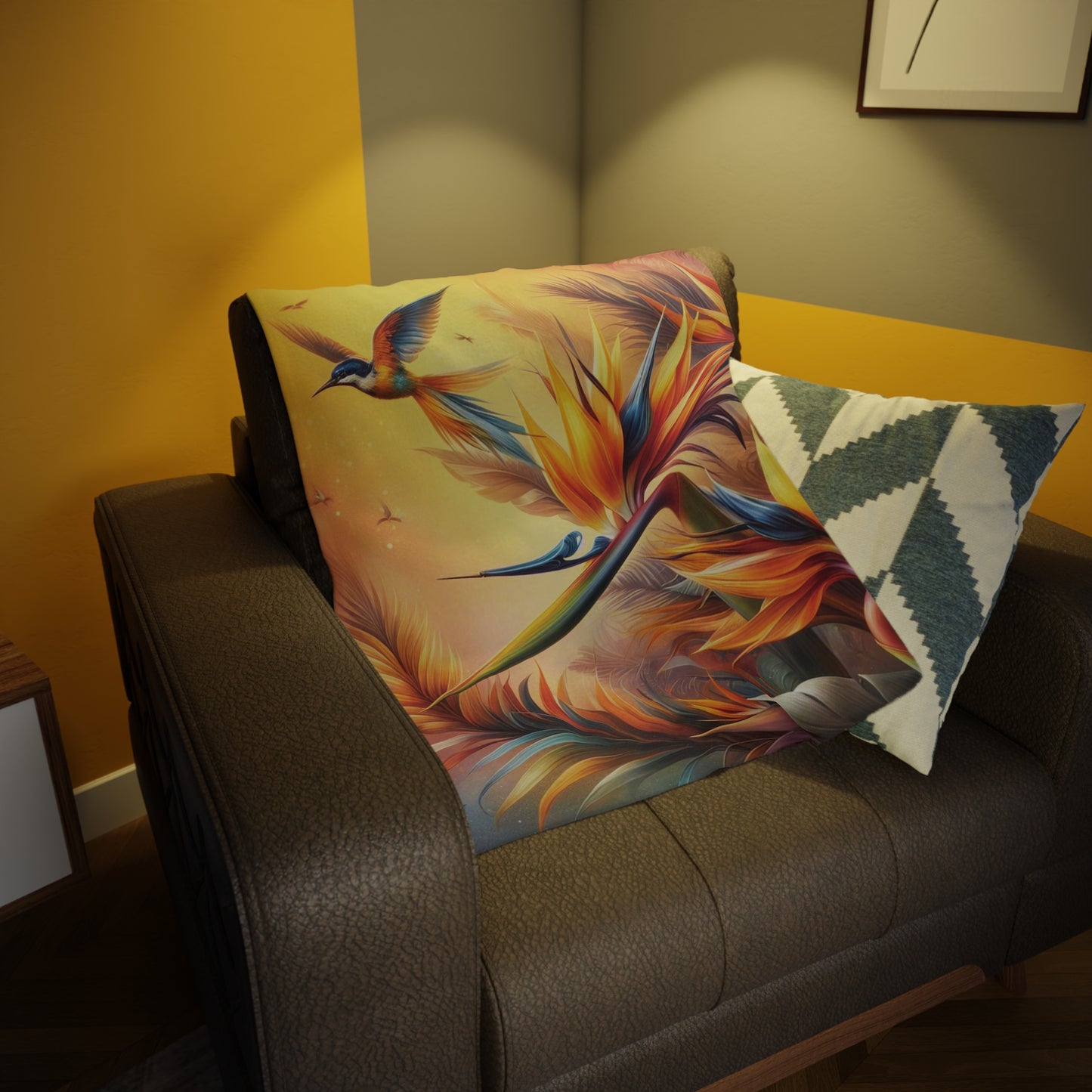 Birds of Paradise Plush Fleece Blanket