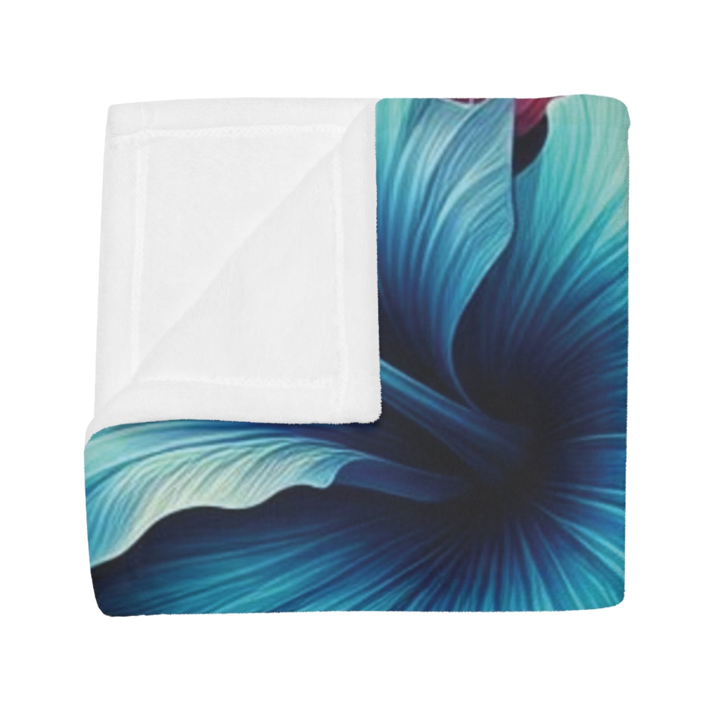 Hibiscus #1 Plush Fleece Blanket