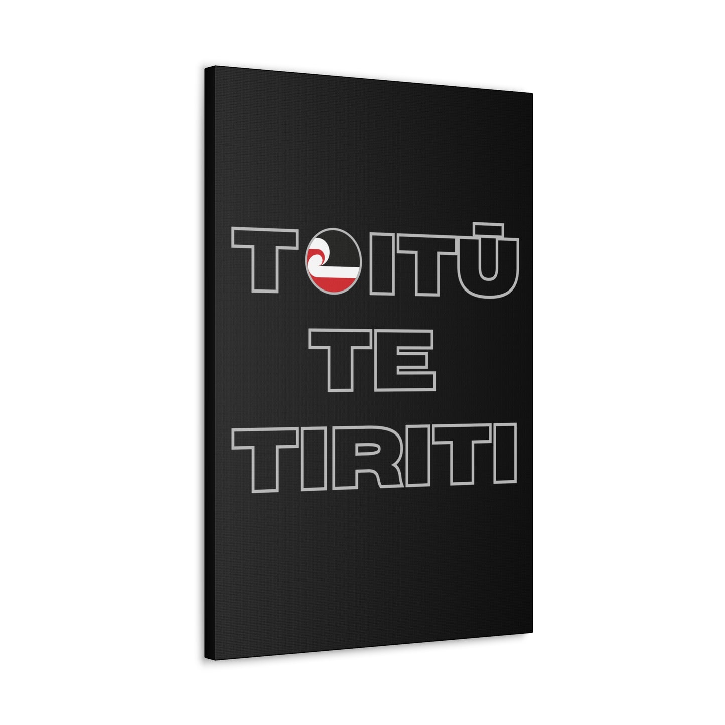 Toitū Te Tiriti Classic Canvas - Black