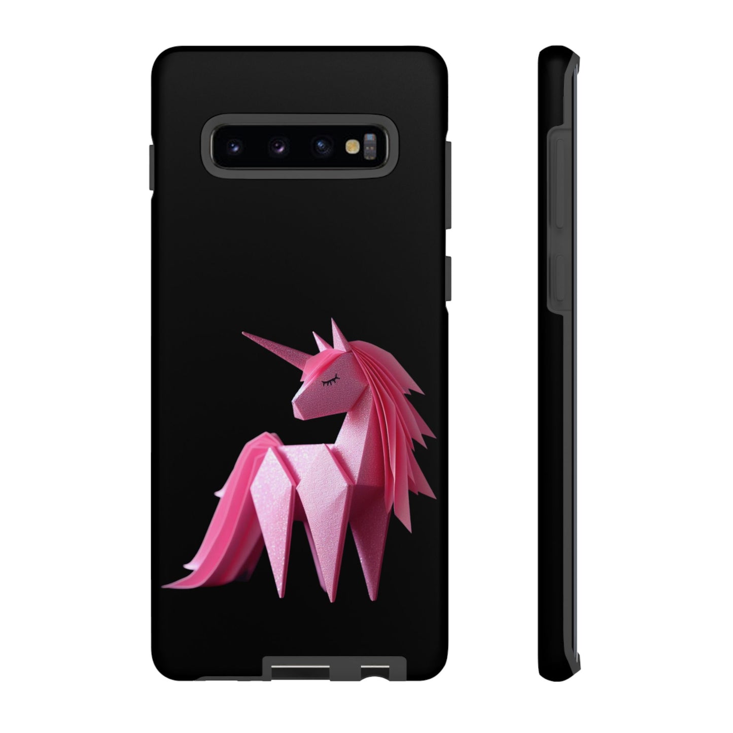 Origami Pink Unicorn Tough Cases iPhone/Google/Samsung