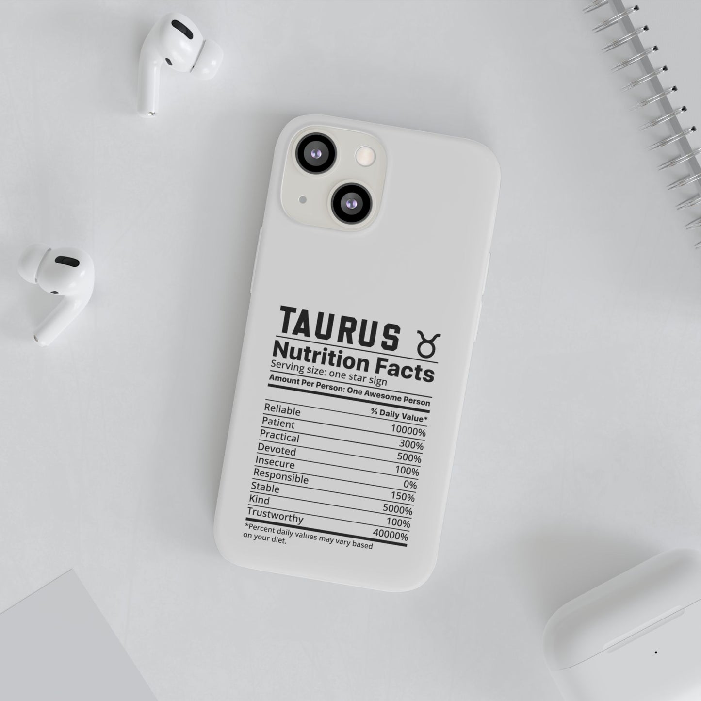 Taurus Nutrition Flexi Cases iPhone/Samsung with Gift Wrapping Option