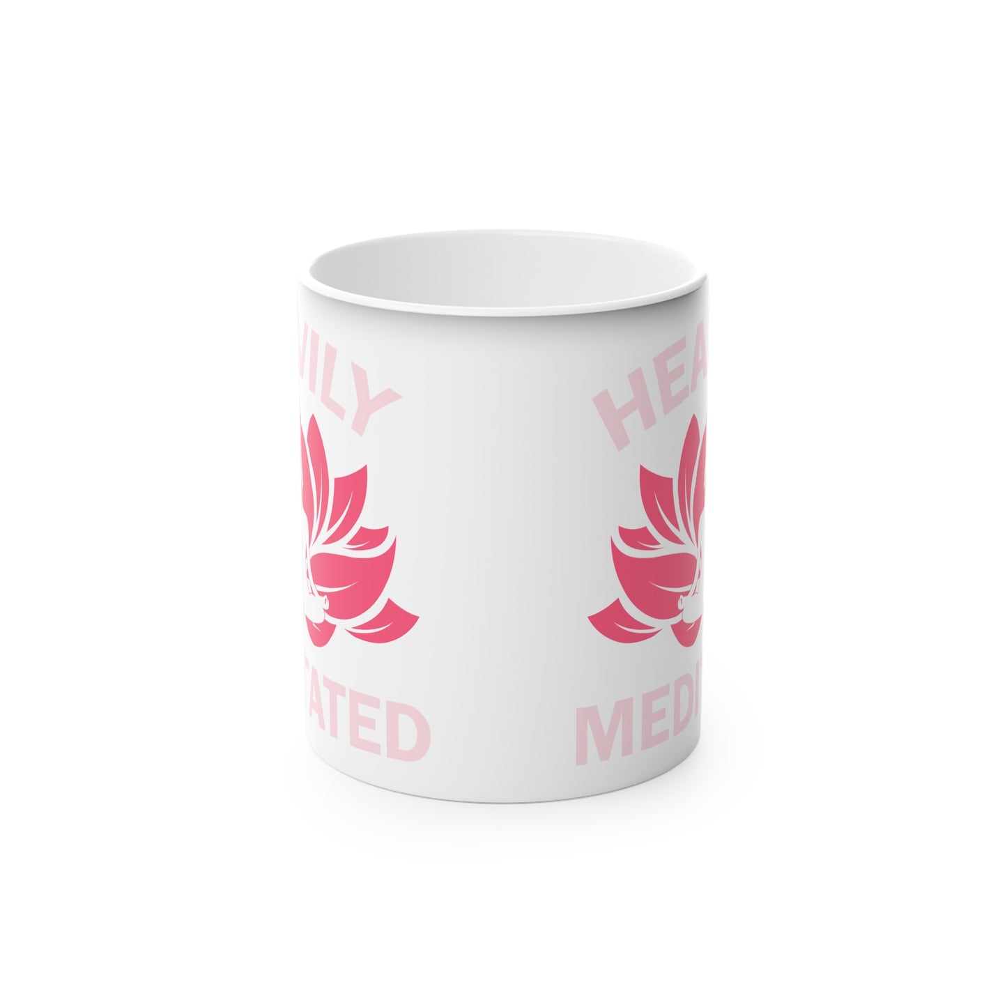 Heavily Meditated Magic Mug - Color Changing Heat Sensitive Cup for Relaxation and Meditation