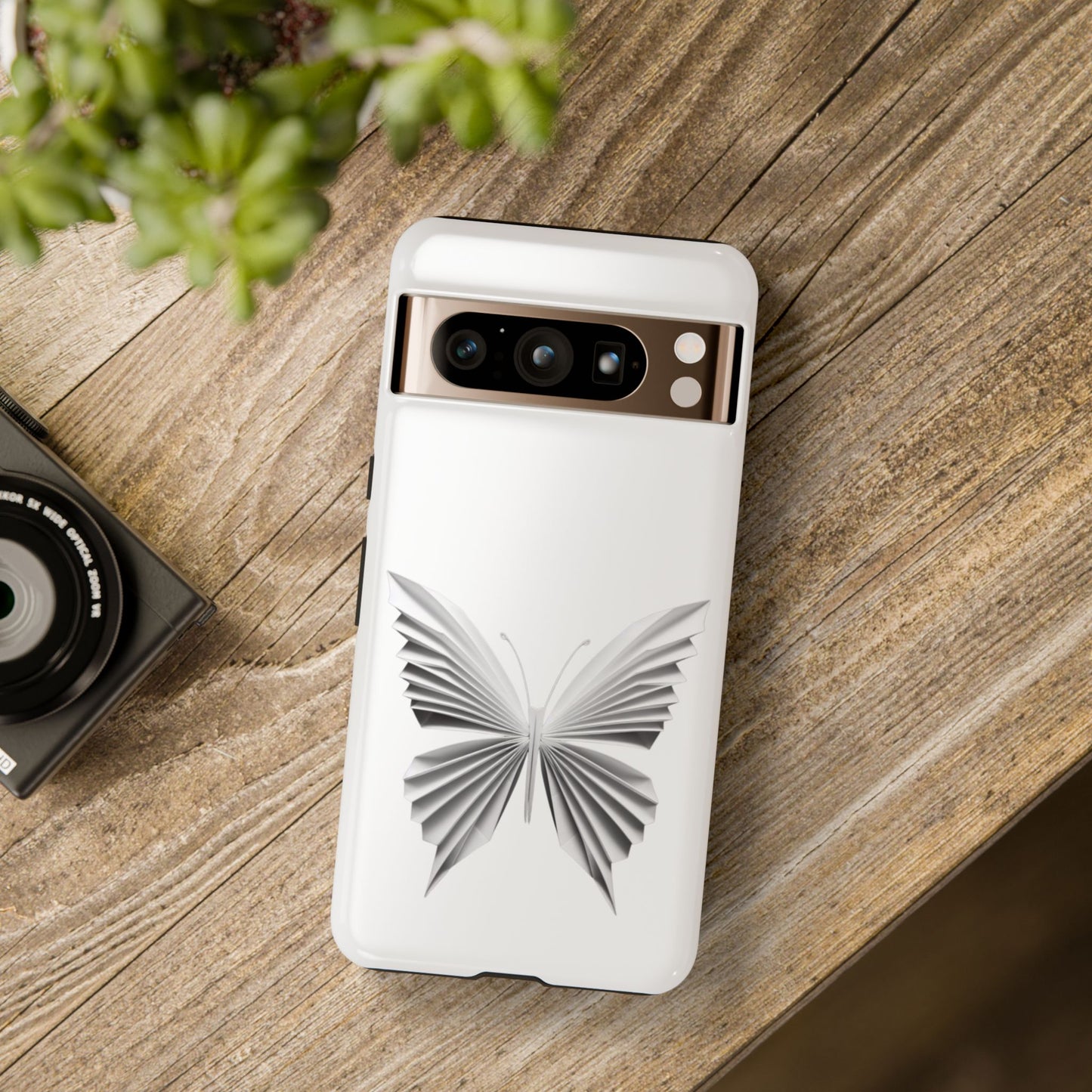 Origami White Butterfly Tough Cases iPhone/Google/Samsung