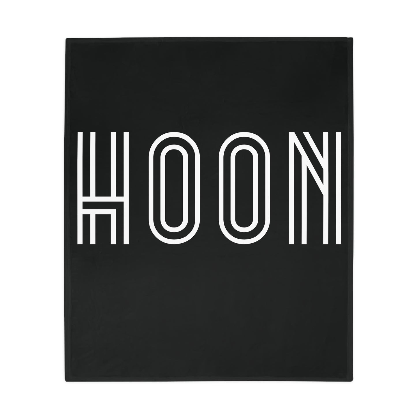 HOON Plush Fleece Blanket - Black