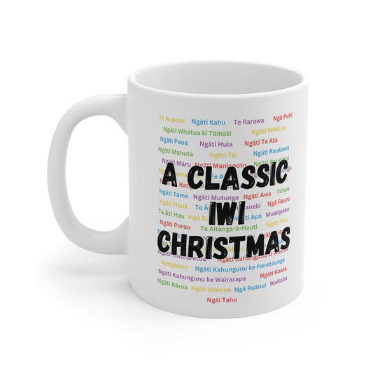 A Classic Iwi Christmas Ceramic Coffee Cups, 11oz