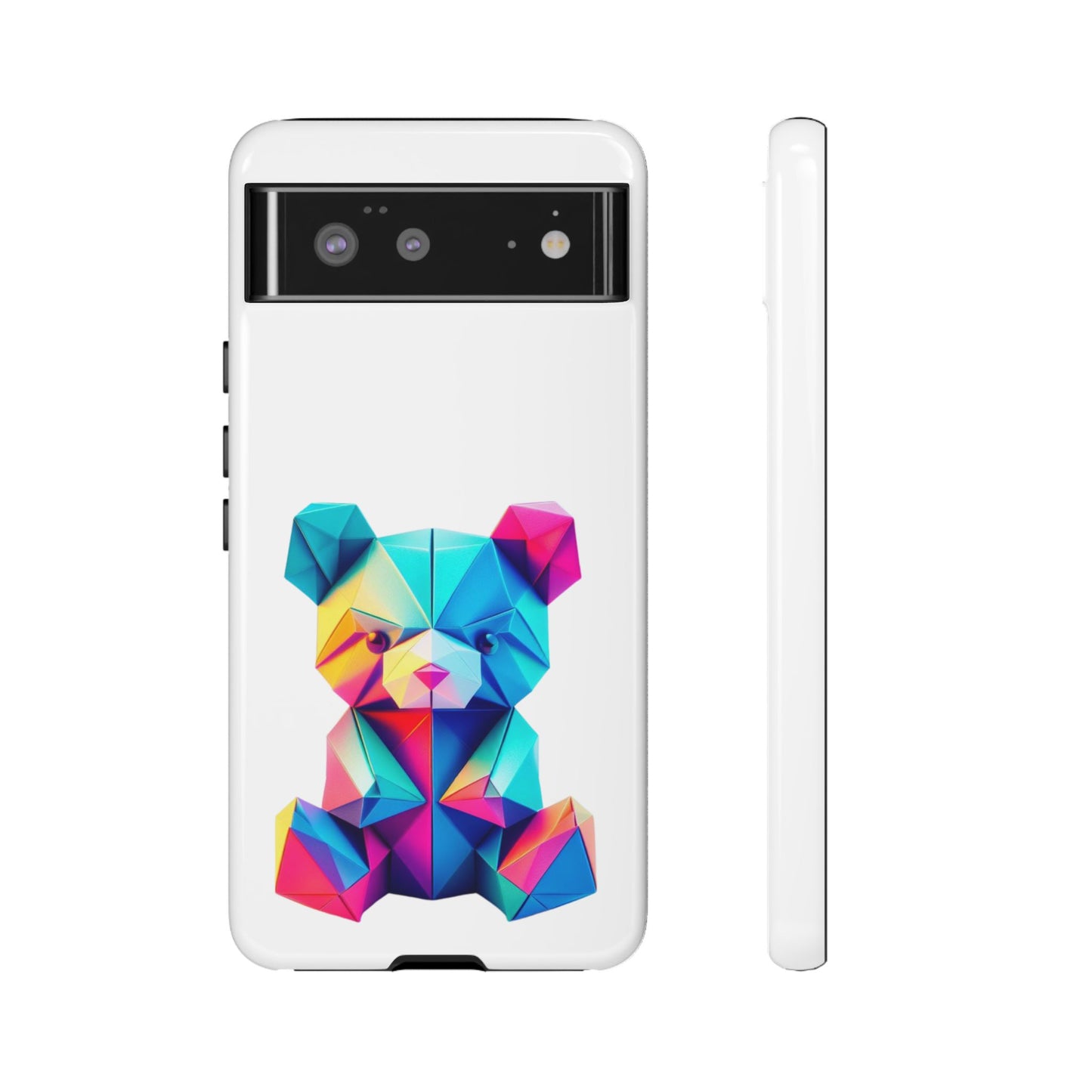 Origami Neon Teddy Tough Cases iPhone/Google/Samsung