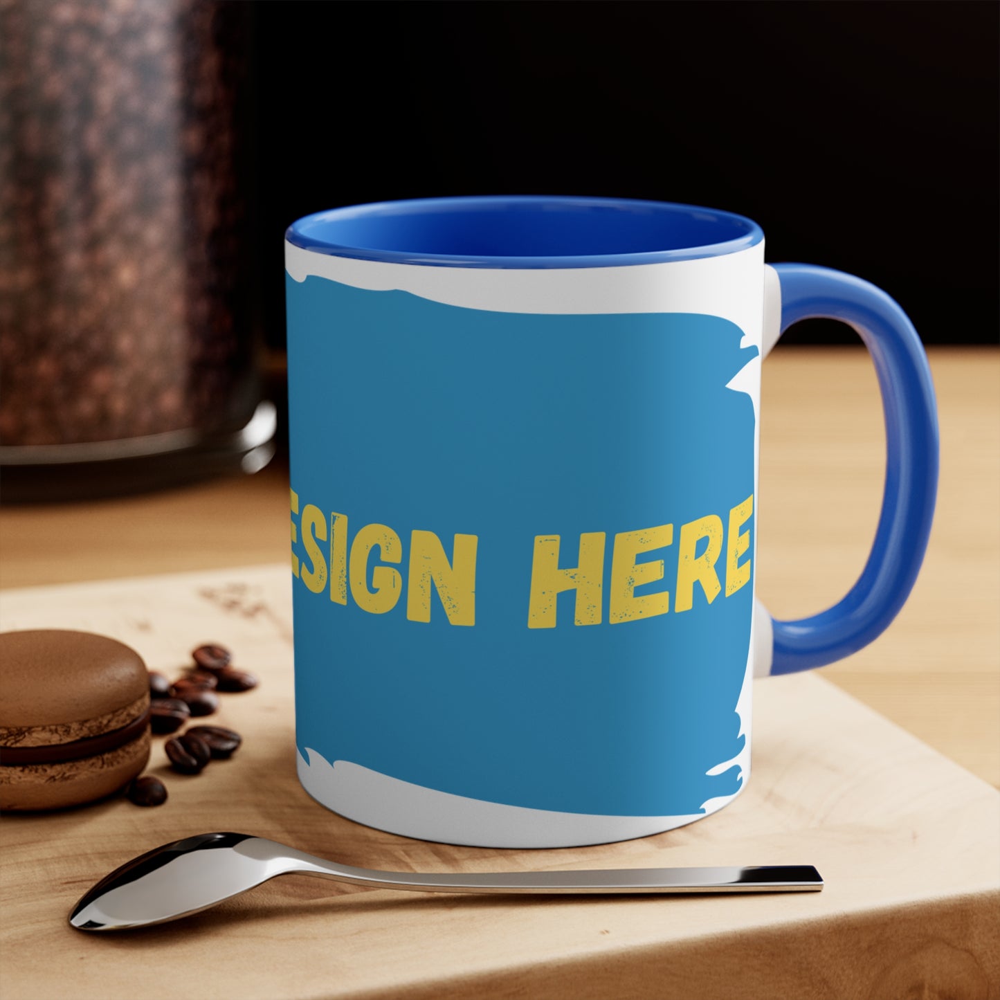 Customisable Colorful Accent Mugs, 11oz