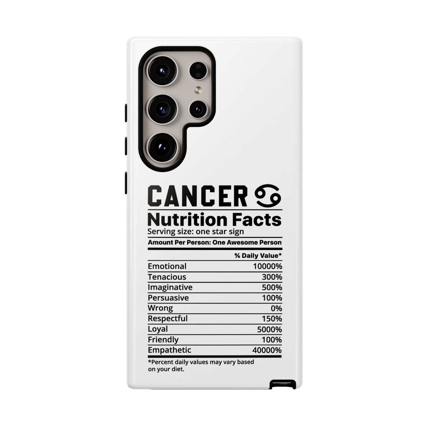 Cancer Nutrition Tough Cases - iPhone/Google/Samsung